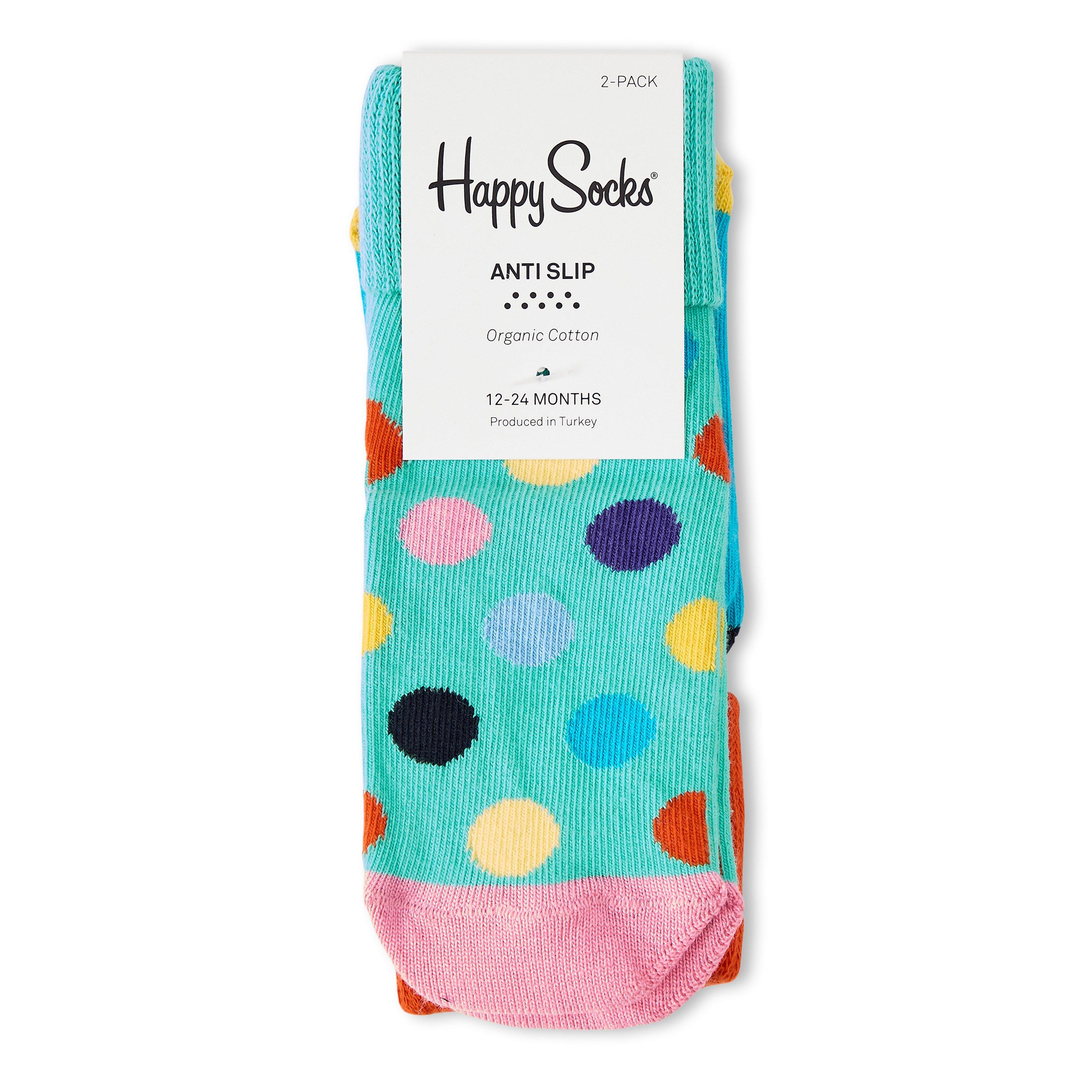Turquoise - Happy Socks - 2P Dt Grp Sk Bb99 - 2