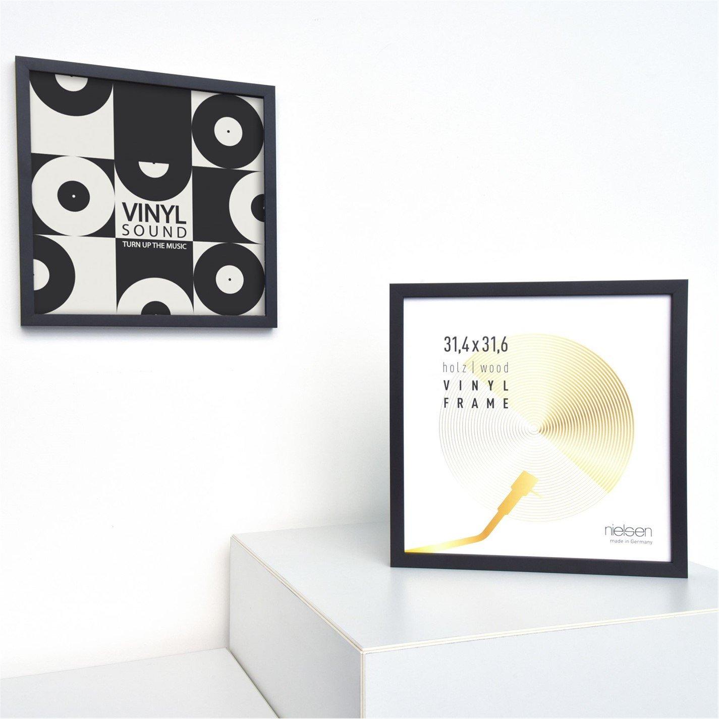 White - nielsen - 12 inch Vinyl Record Display Frame Wood - 3