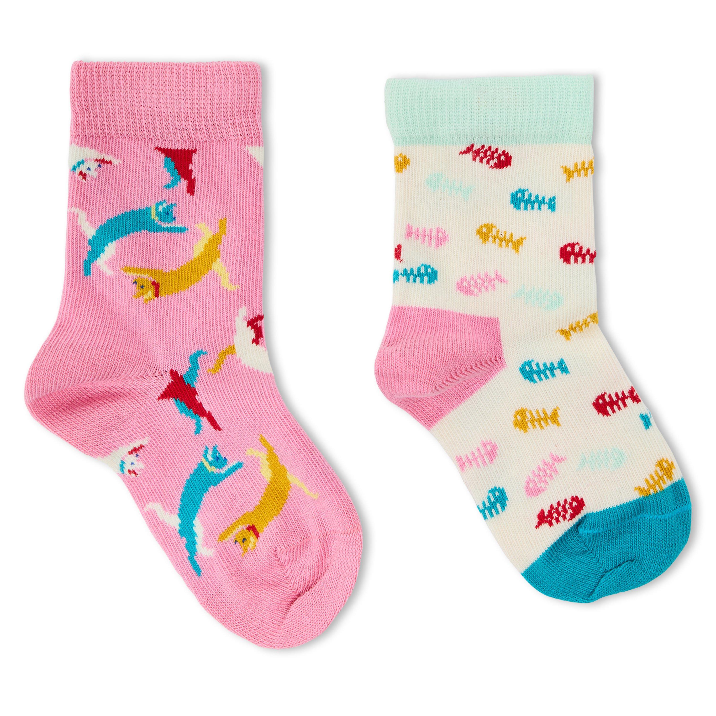 Pink - Happy Socks - Cat Pop - 1