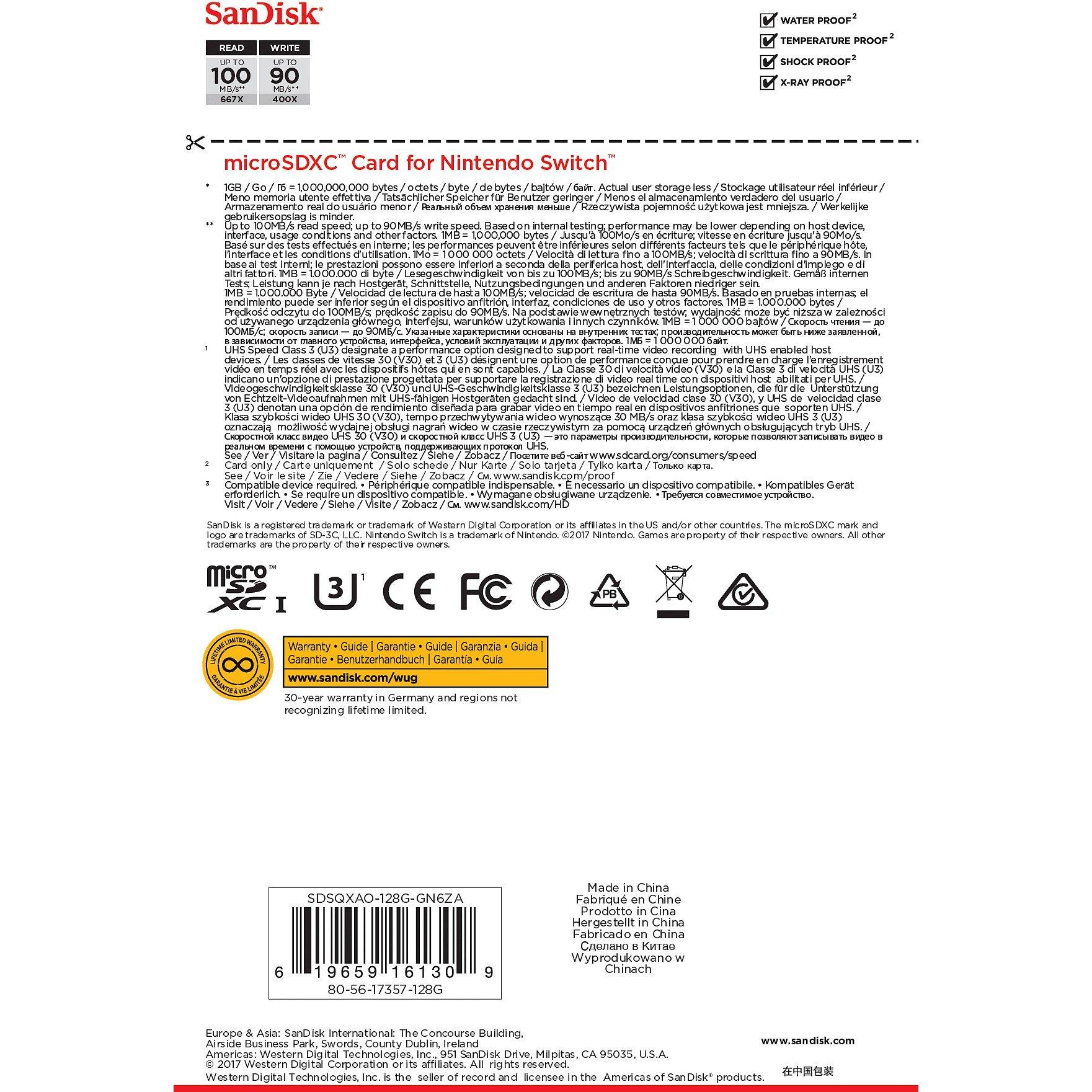 128GB - SanDisk - 128GB Nintendo Switch Micro SD - 2