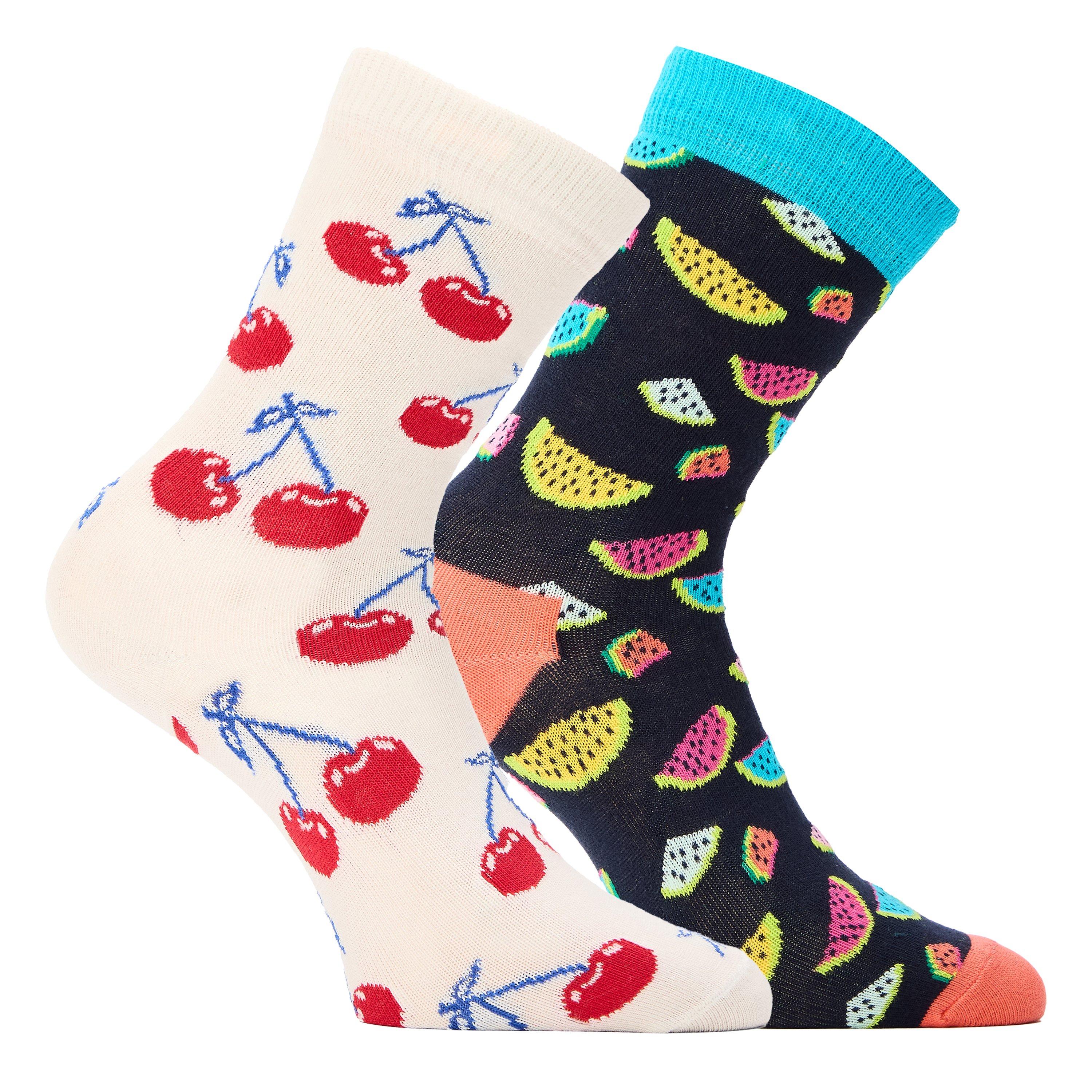 Happy Socks  Newborn Fruit Pop - White - 12-24M
