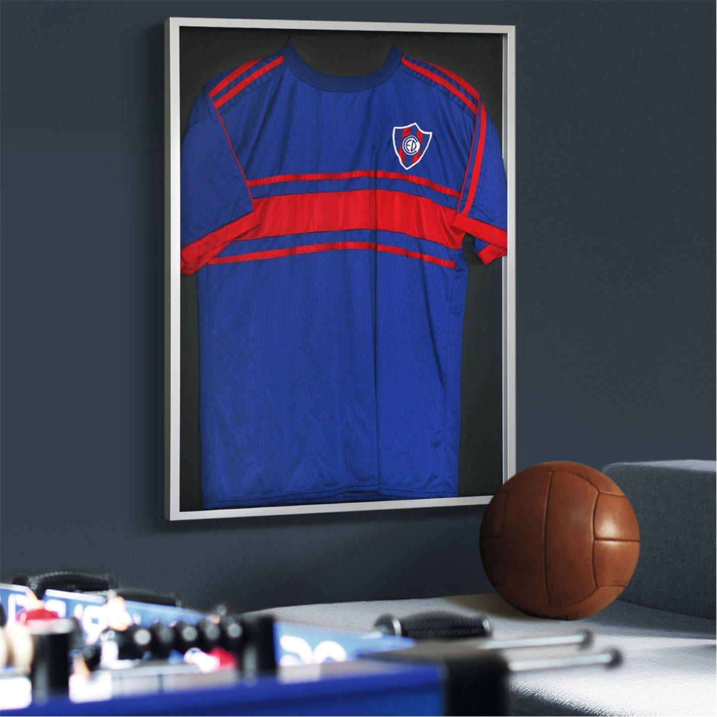 Jet Matt Black - nielsen - Framebox II Football / Rugby Shirt Display Frame - 3