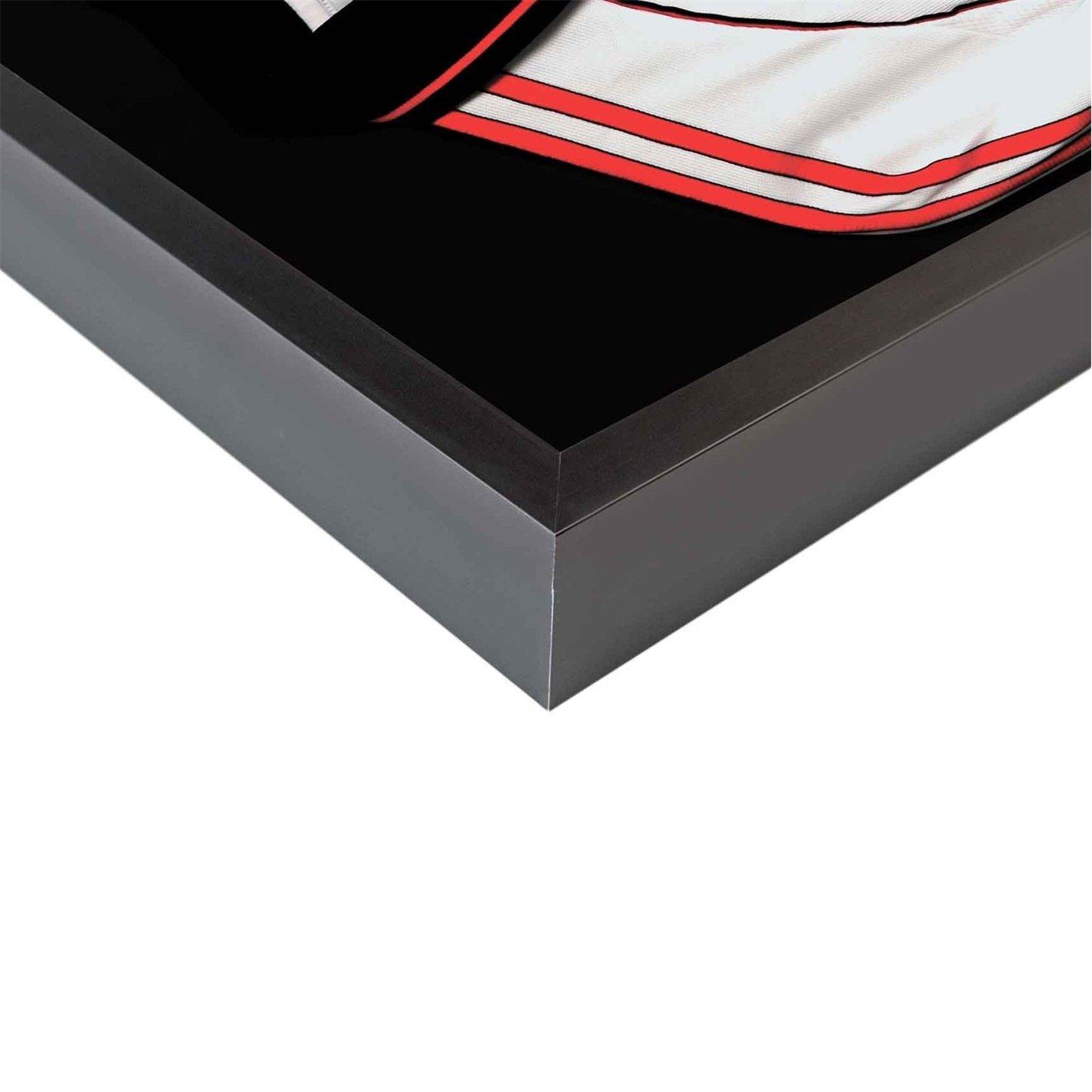 Jet Matt Black - nielsen - Framebox II Football / Rugby Shirt Display Frame - 4