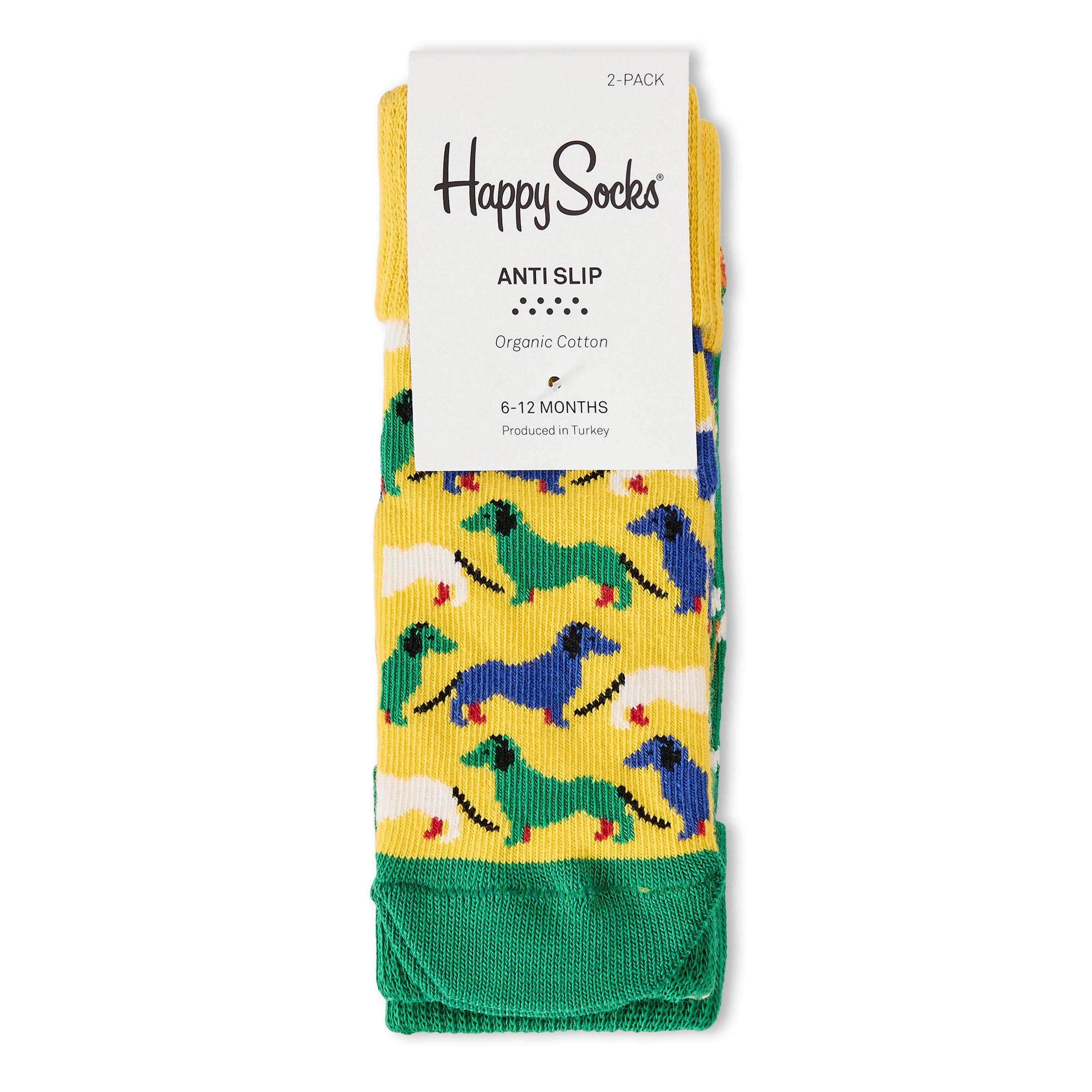 Yellow - Happy Socks - 2Pk Dog Grp Sk Bb99 - 2