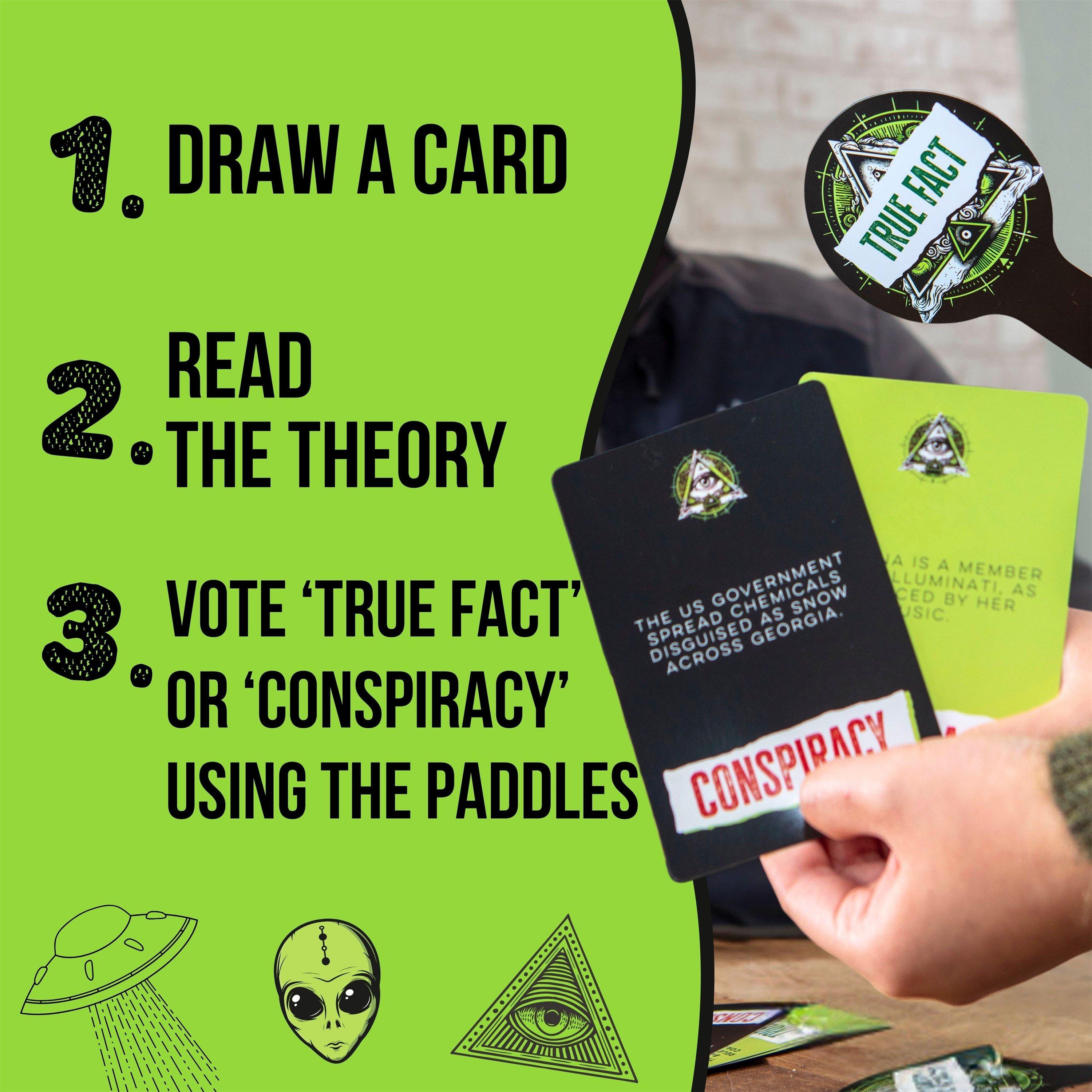 Multi - Boxer Gifts - Conspiracy Theories Card Game - Adult Games - 3