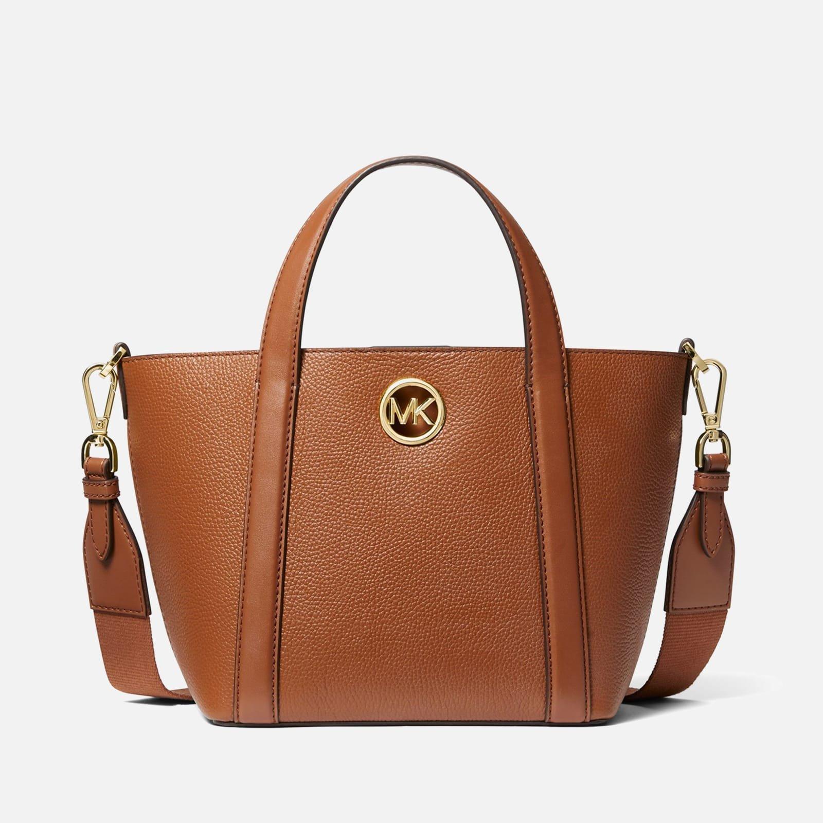 Brown - Michael Kors - Hadleigh Small Double Handle Messenger Tote Bag - 1
