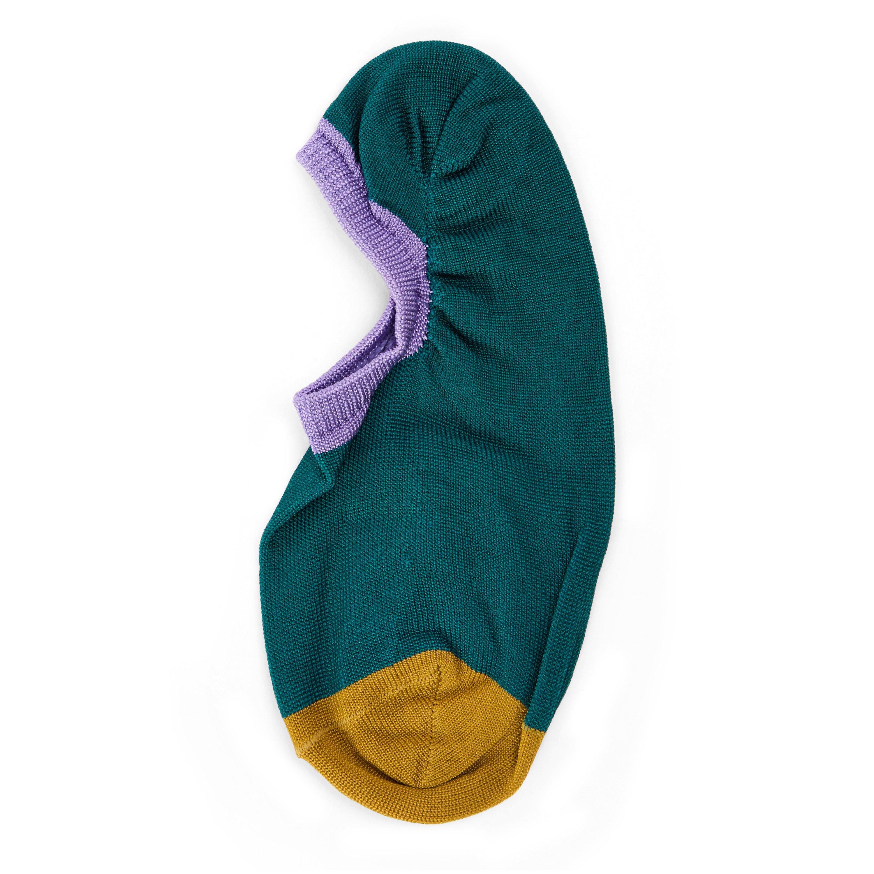 Green - Happy Socks - Grey No Show Pop - 1
