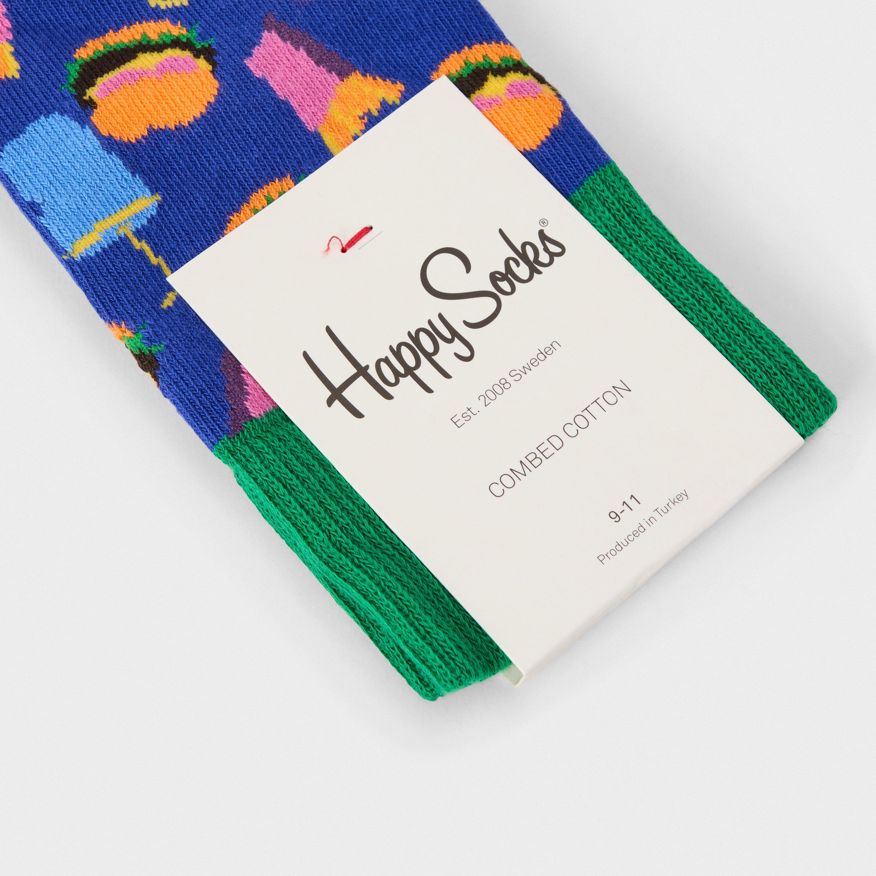 Blue - Happy Socks - Hamburger Pop - 2