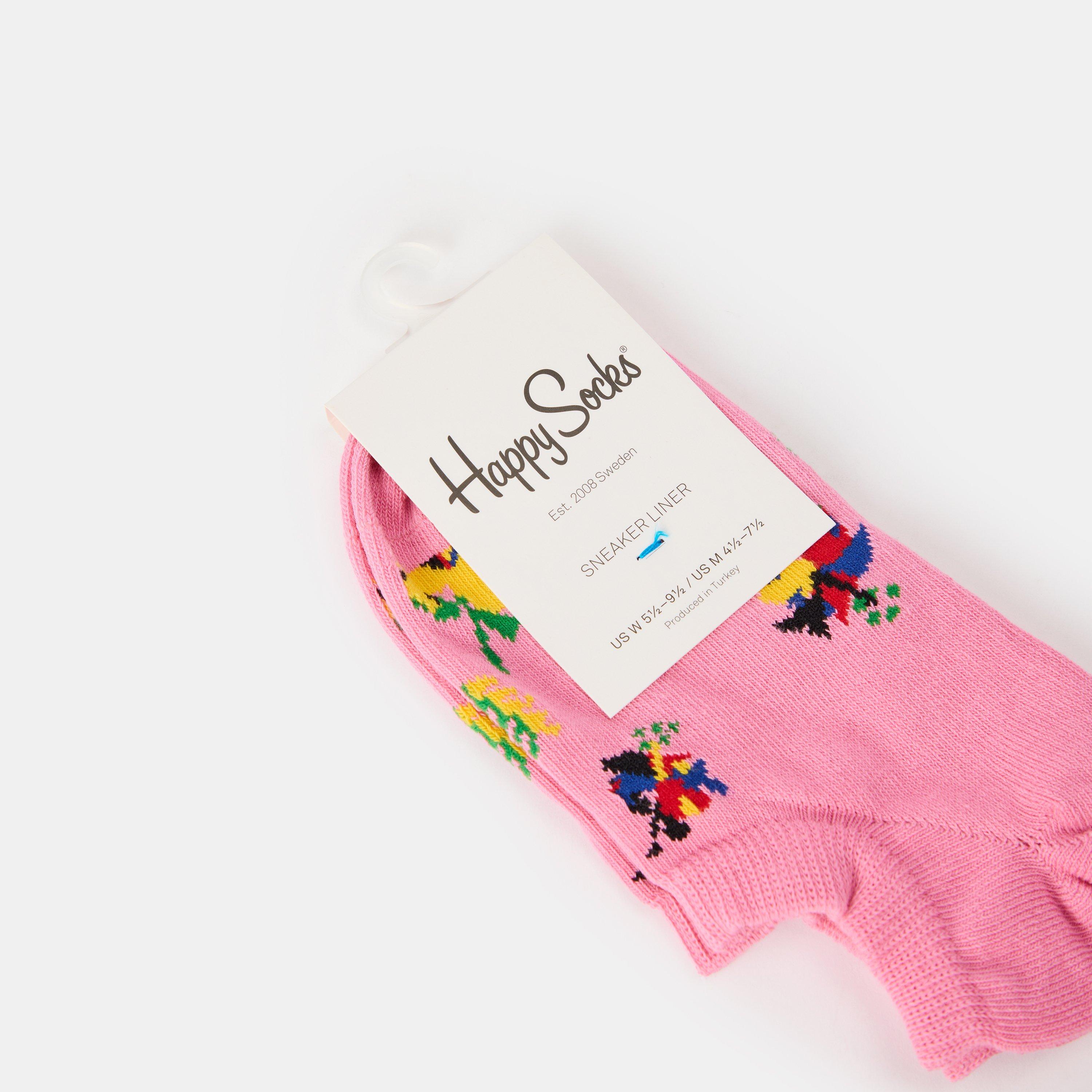 Pink - Happy Socks - Hibiscus Sk 99 - 2