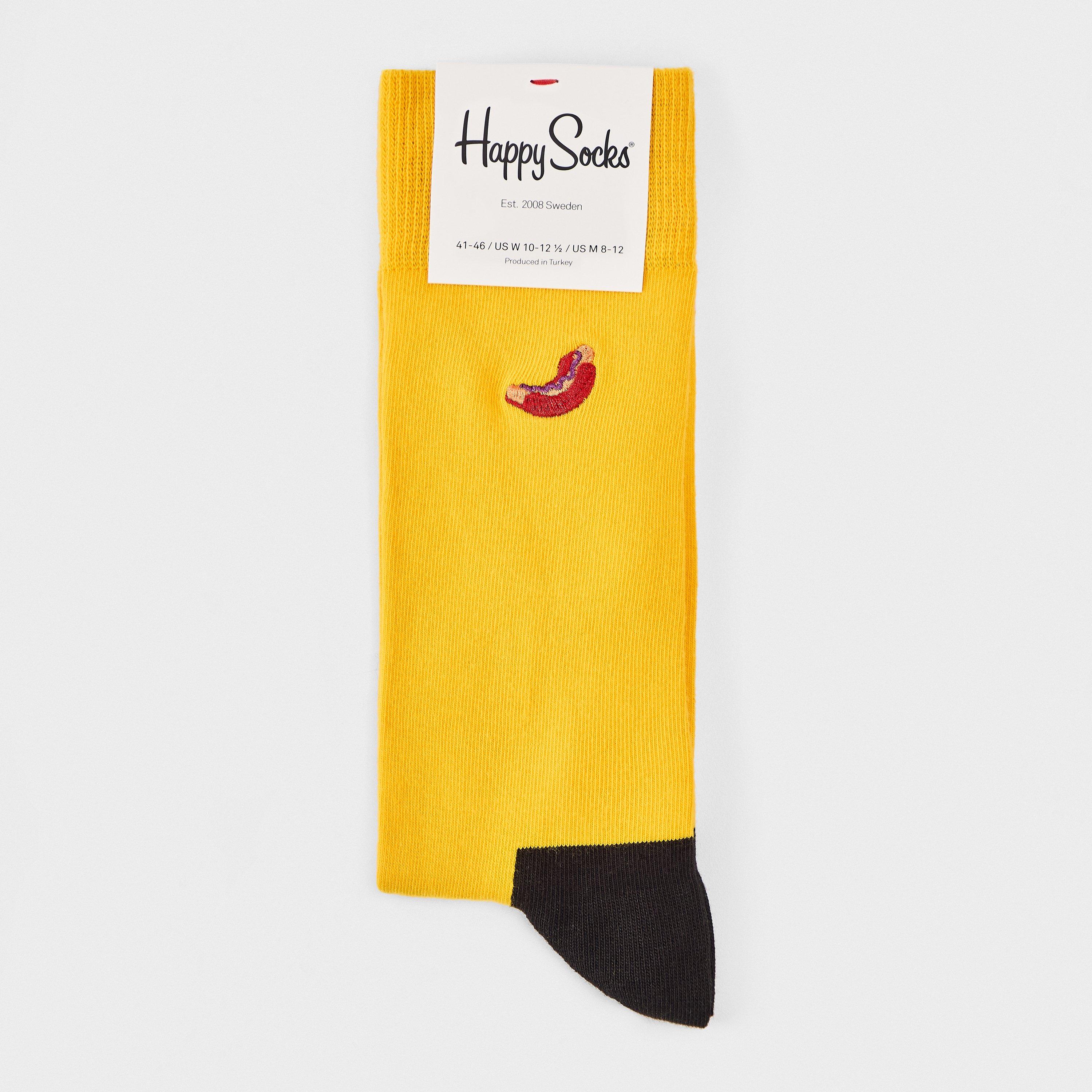 Yellow - Happy Socks - Hot Dog Sk 99 - 2