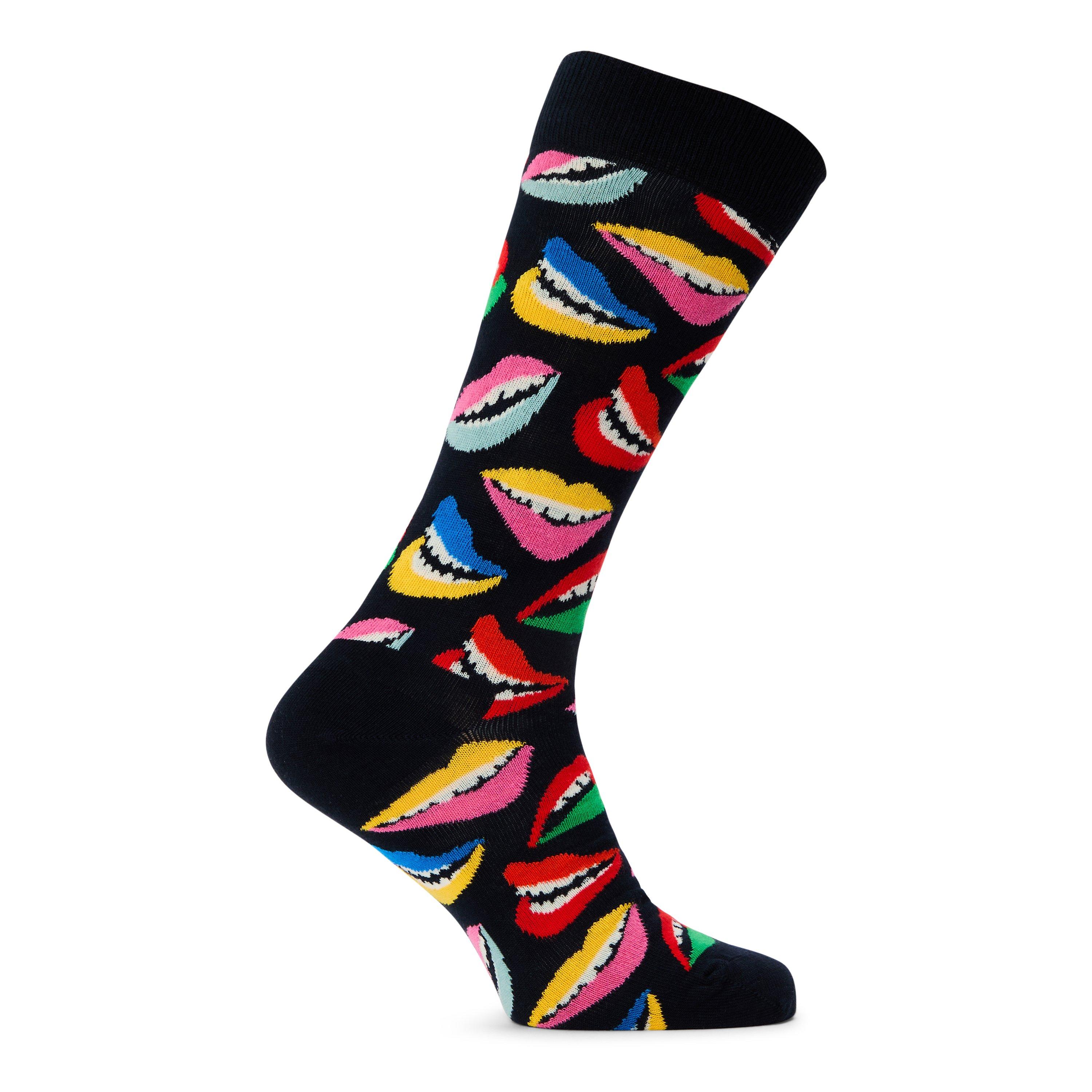 Navy - Happy Socks - Lips Pop - 1