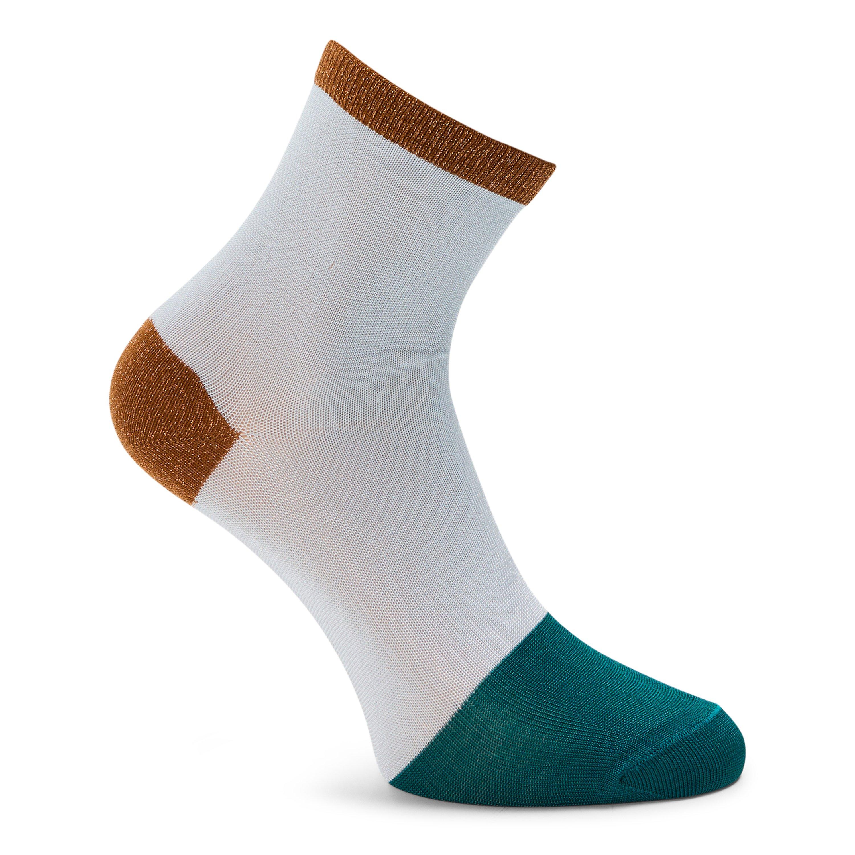 Happy Socks  Liza Ankle Pop - Light Blue - 3-5(36-38)