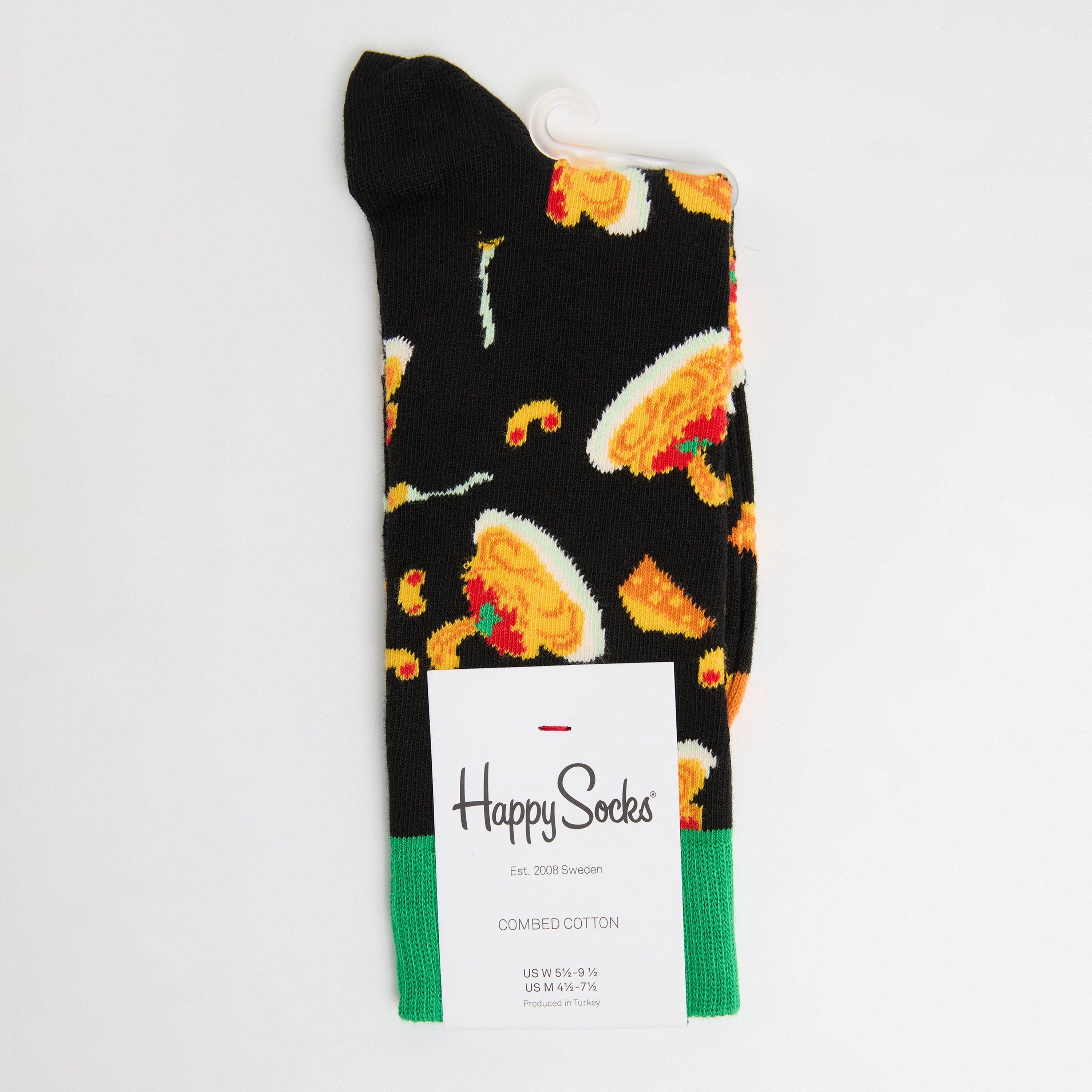 Black - Happy Socks - Mac and Cheese Pop - 1