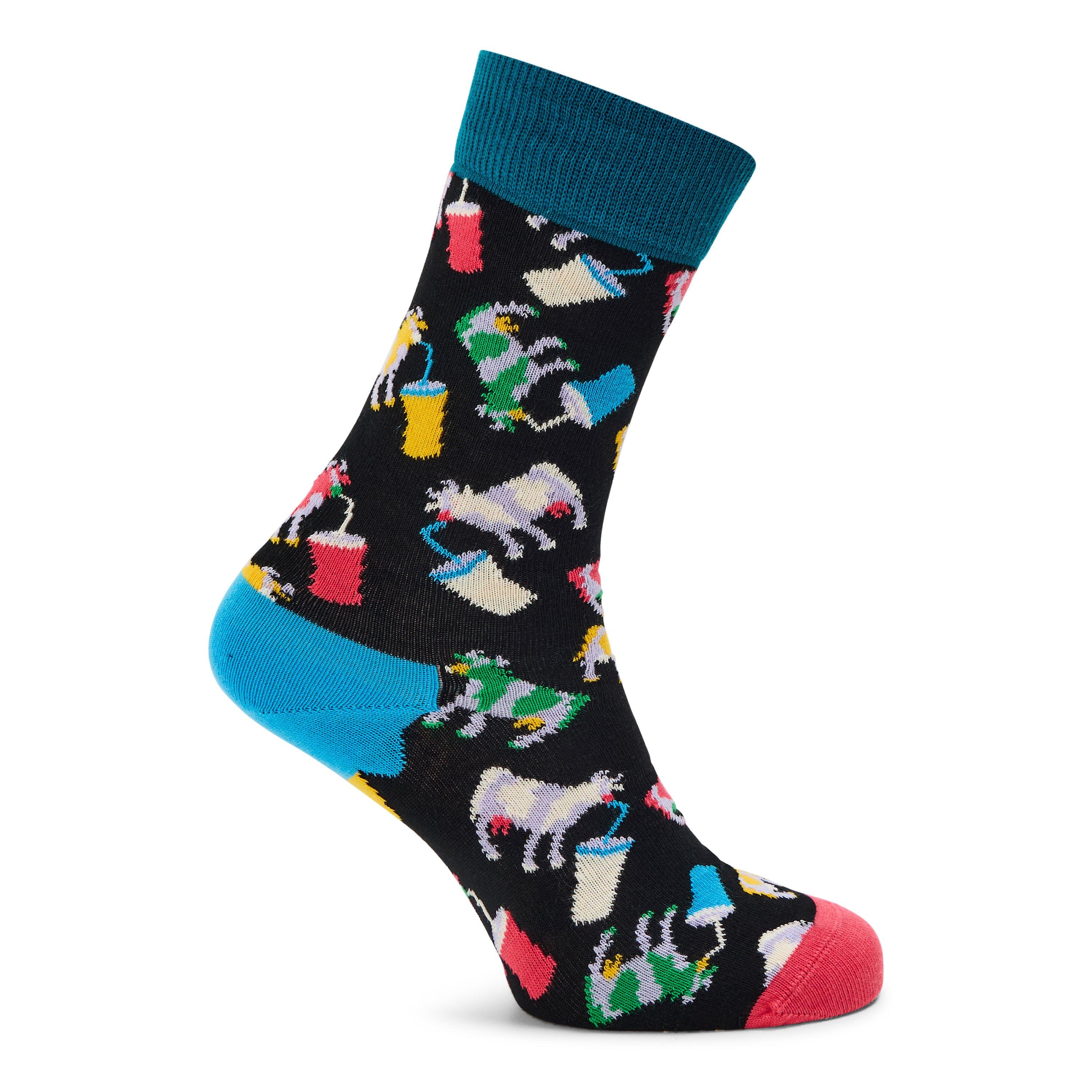 Happy Socks  Milkshake Cow Pop - Navy - 4-7(36-40)