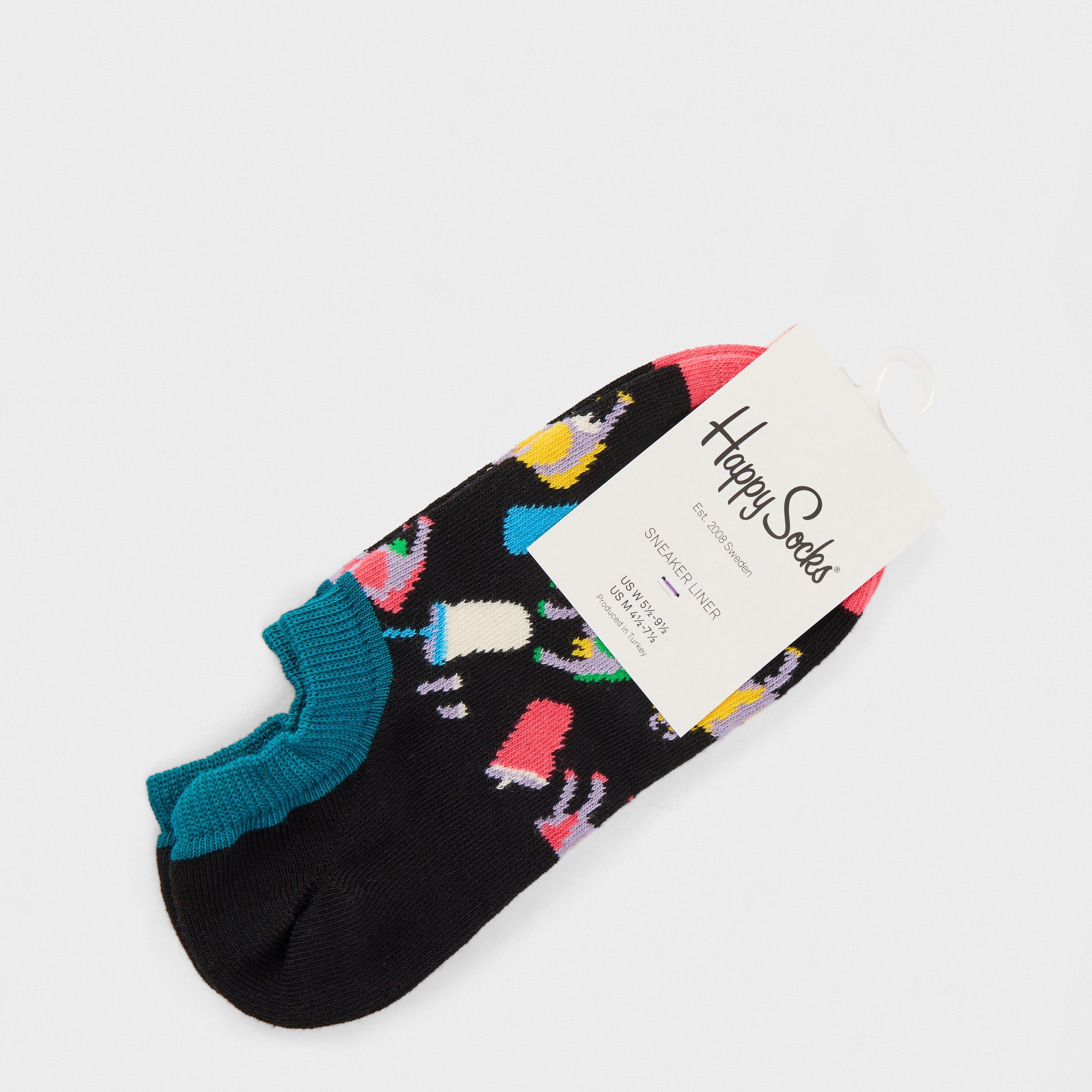 Navy - Happy Socks - Milkshke Cow Sk 99 - 2