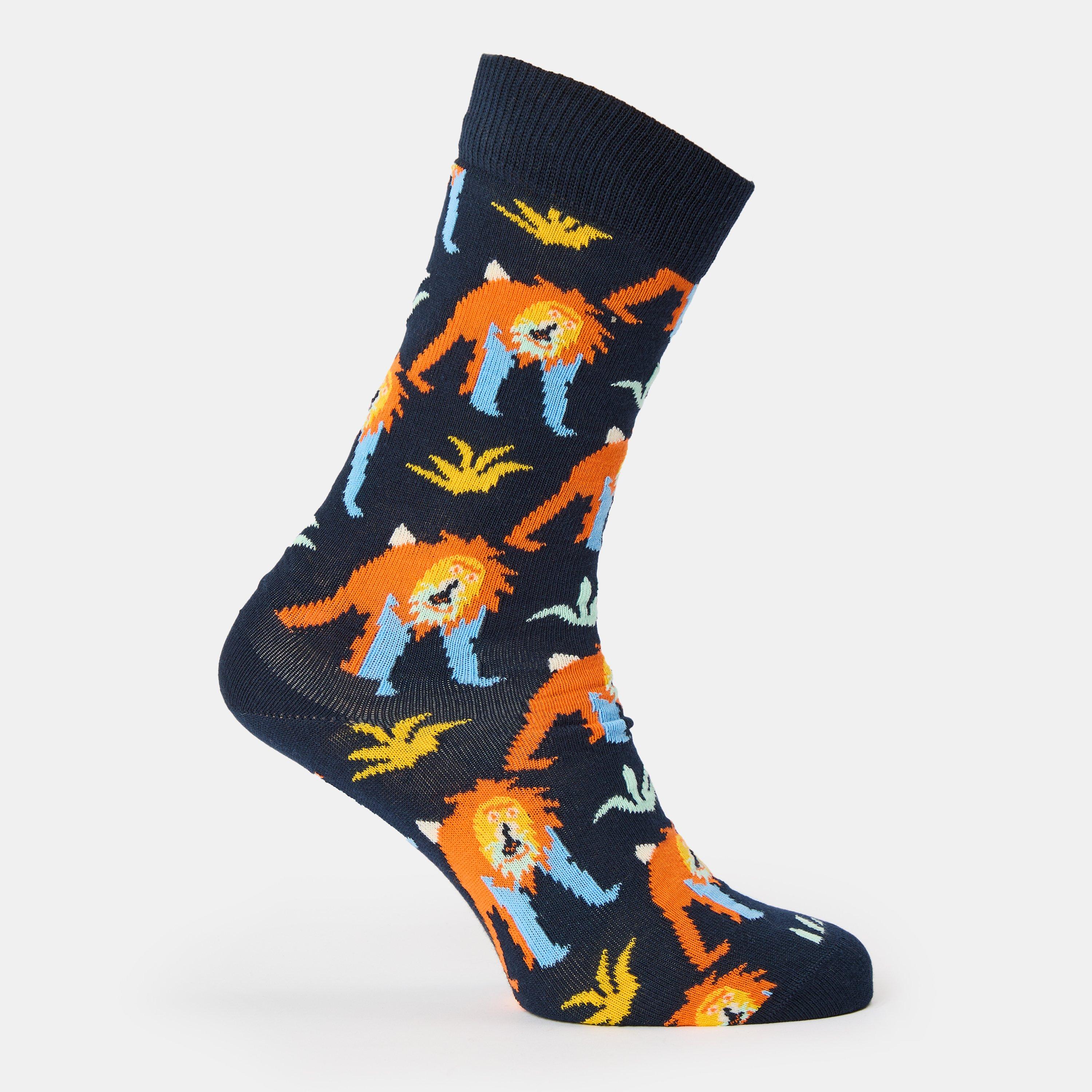 Happy Socks  Monkey Pop - Navy - 4-7(36-40)