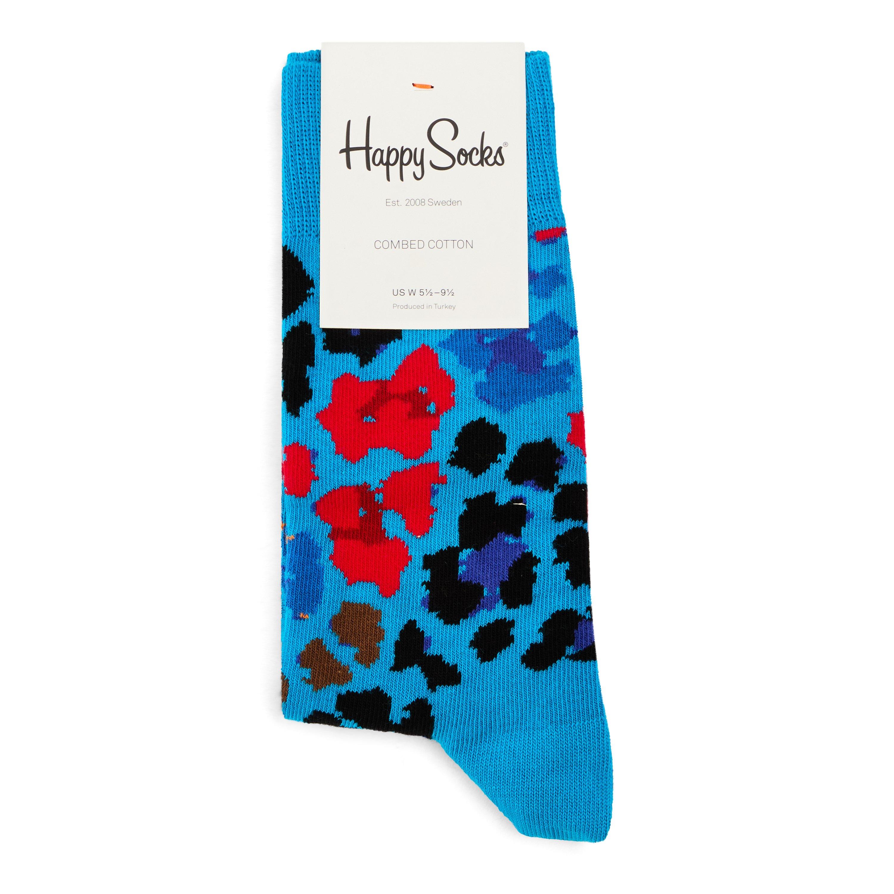Light Blue - Happy Socks - Happy Multi Leoprd Sk 99 - 2