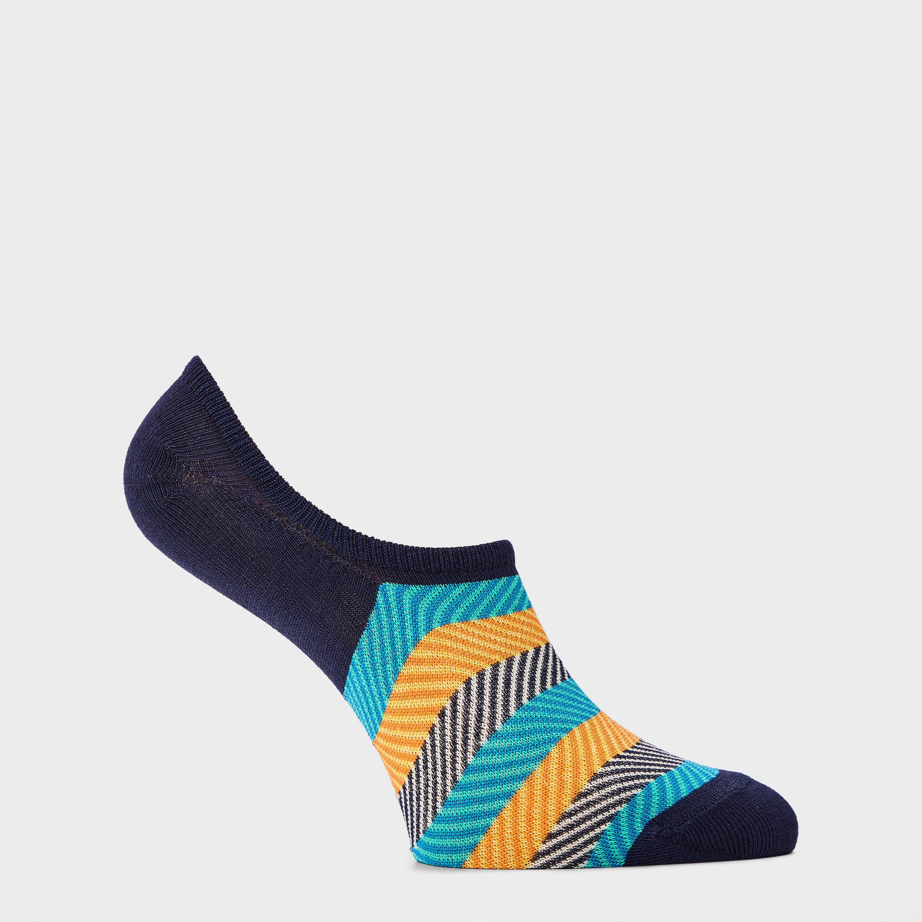 Happy Socks   Stripe Pop - Navy - 6-8(39-42)