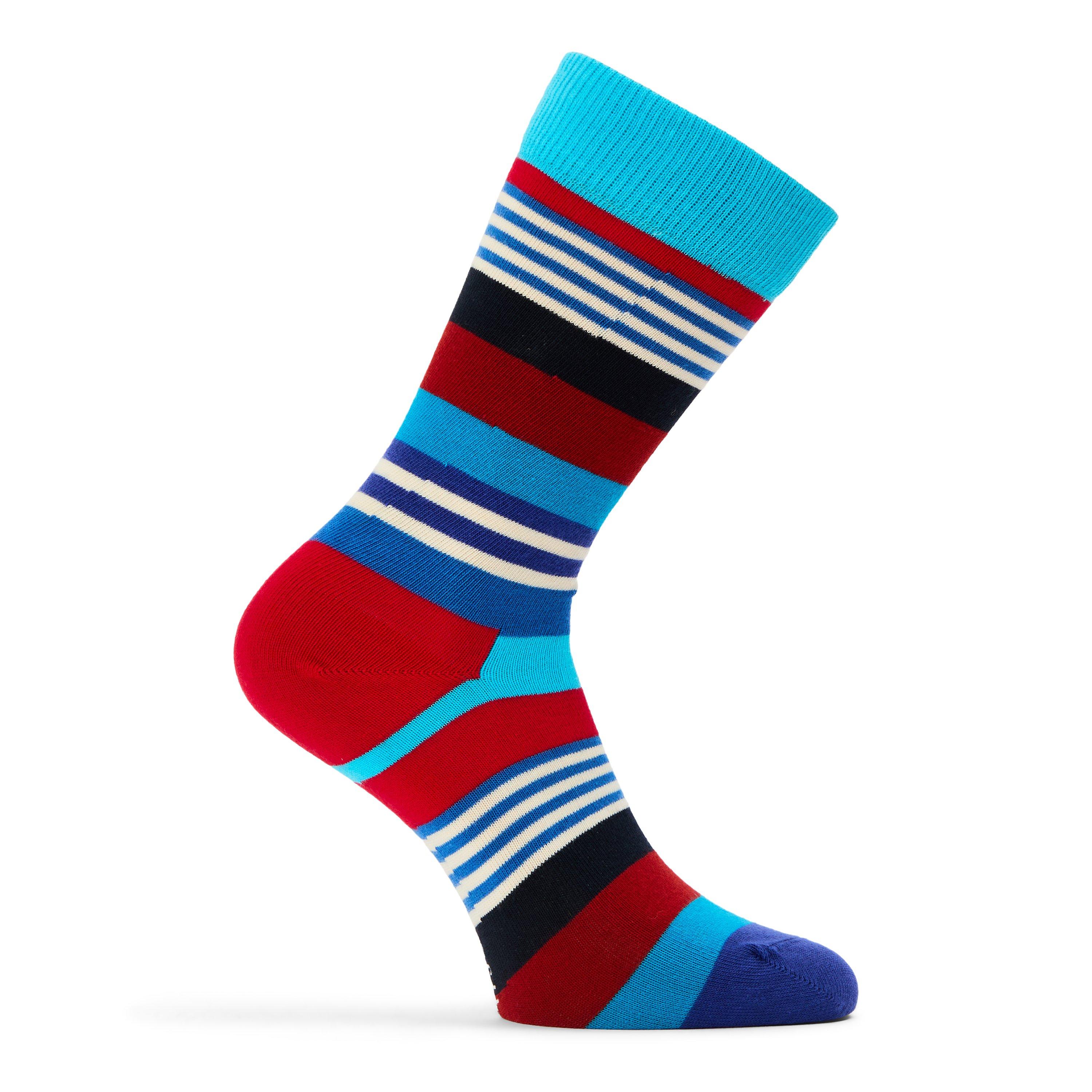 Happy Socks   Stripe Pop - Turquoise - 4-7(36-40)