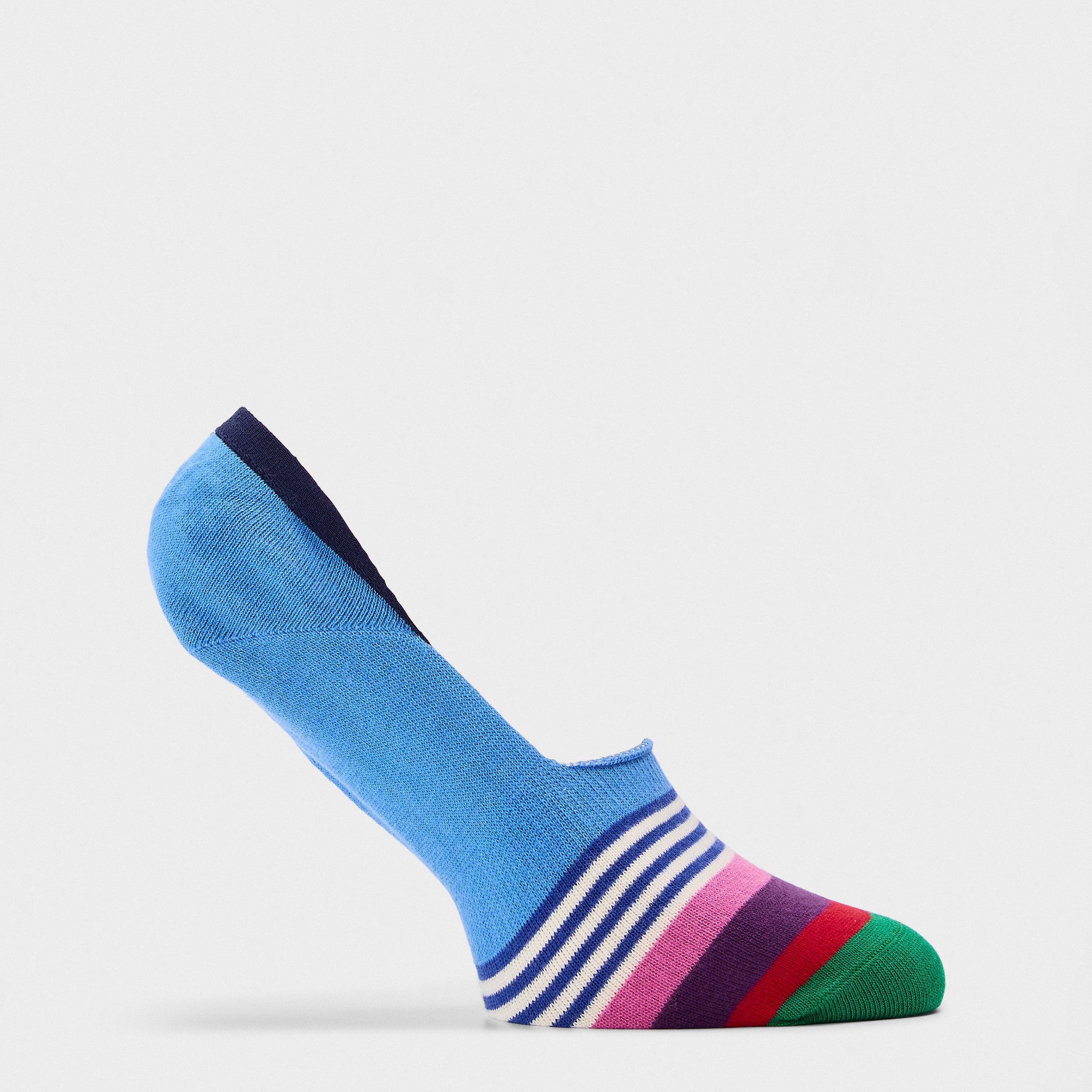 Hellblau - Happy Socks - Multi Stripe Pop - 1