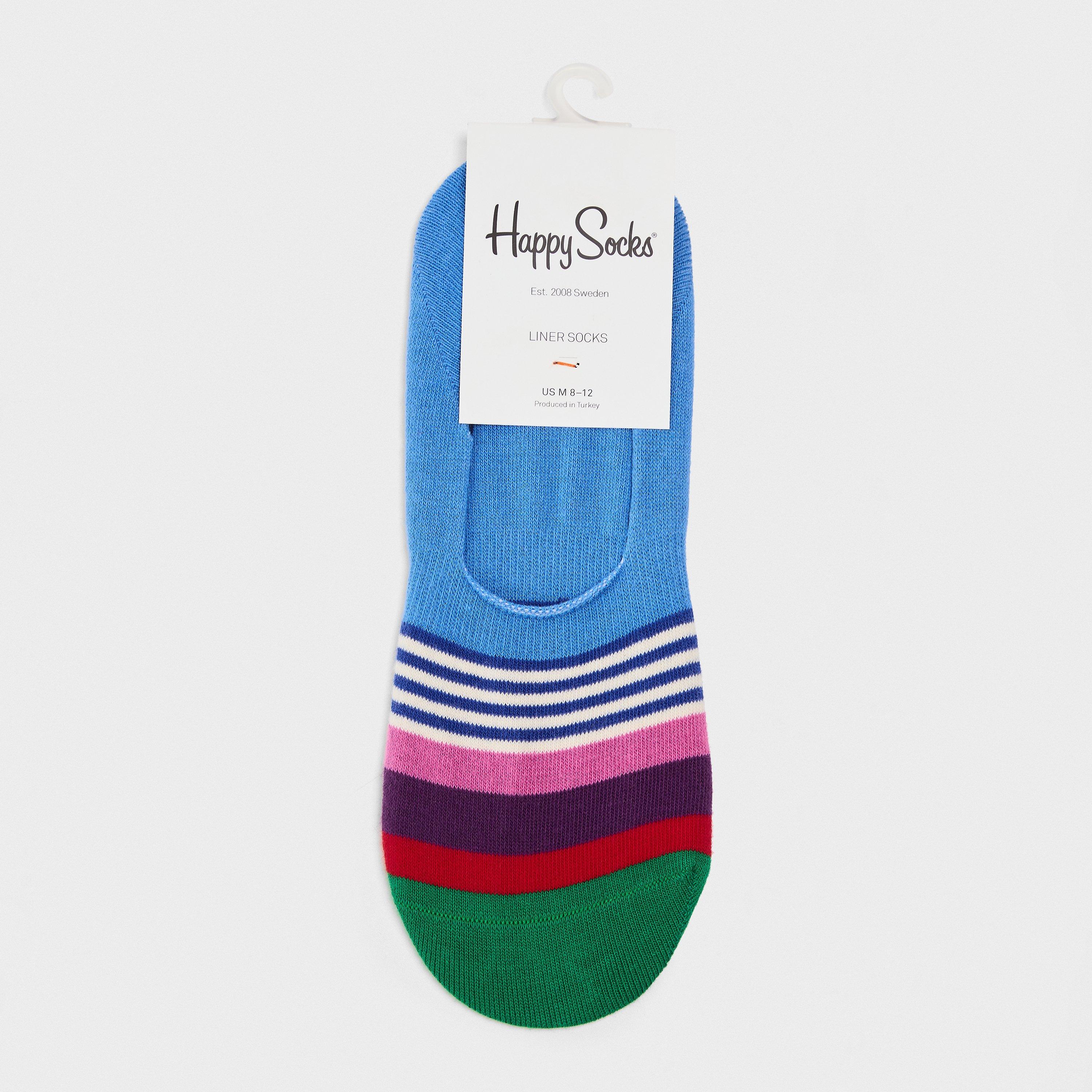 Azzurro Chiaro - Happy Socks - Multi Stripe Sk 99 - 2