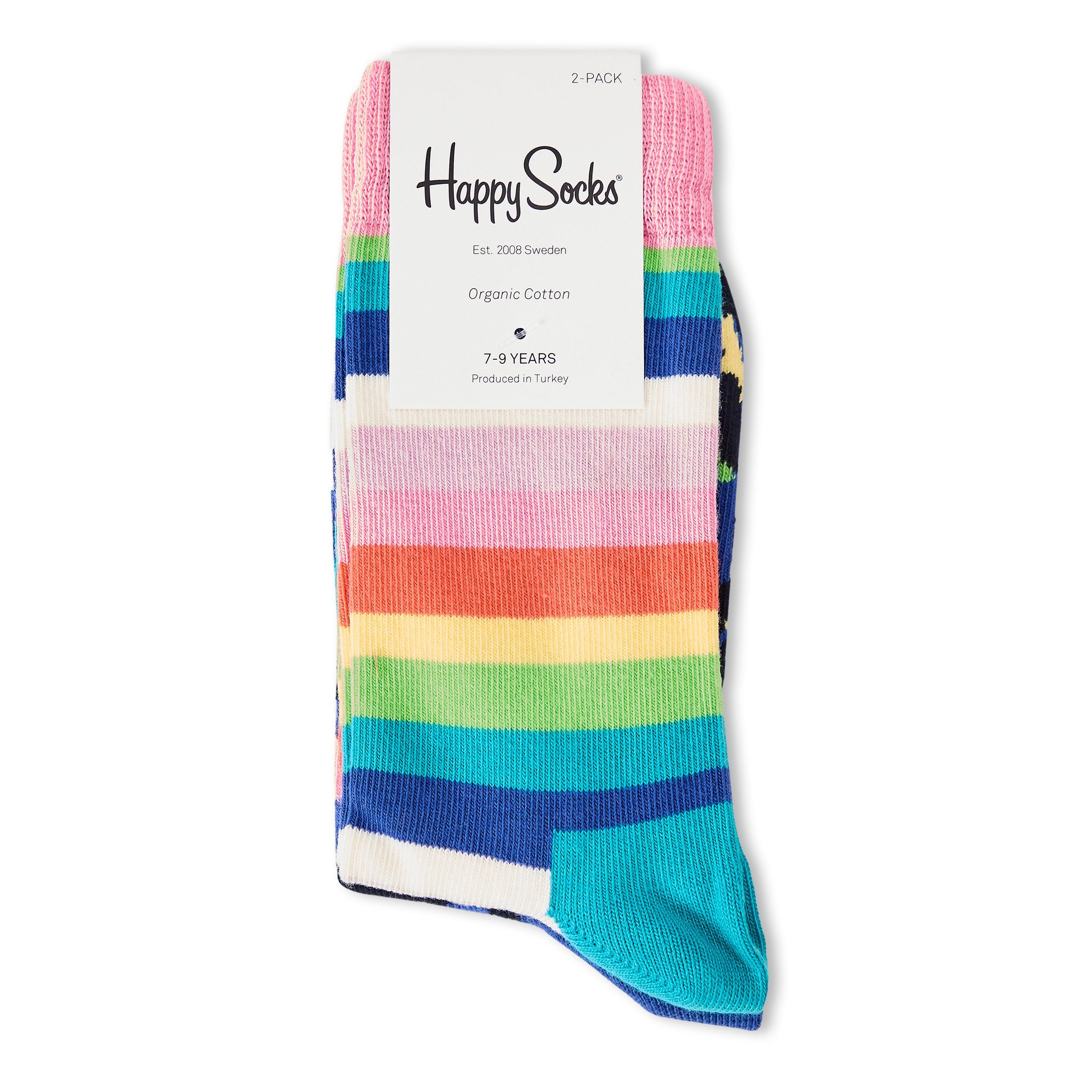 Beige - Happy Socks - 2Pk Stripe Sk Bb99 - 2