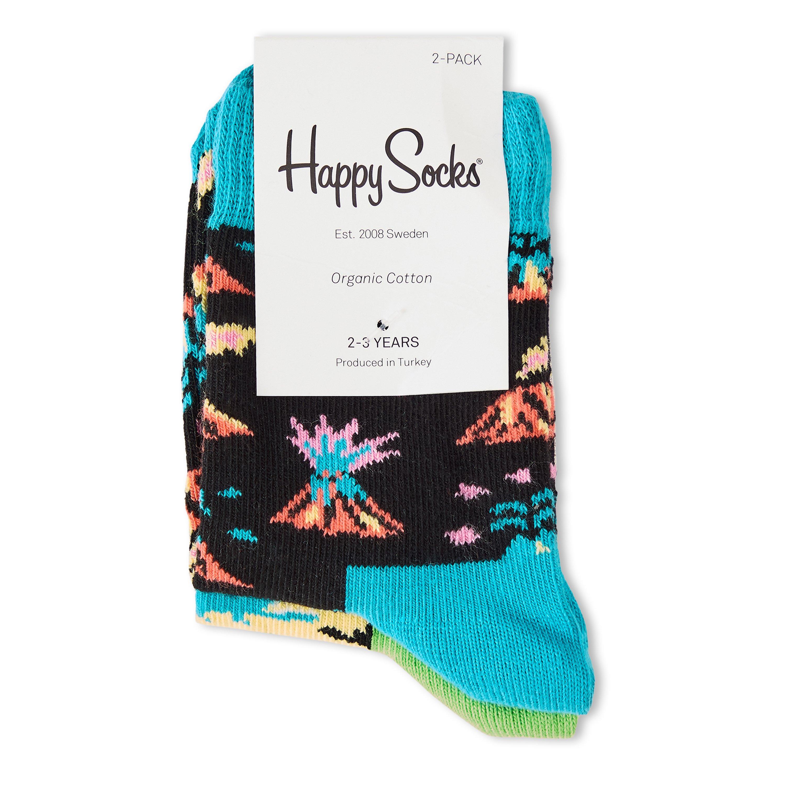 Zwart - Happy Socks - 2Pk Danger Sk Bb99 - 2