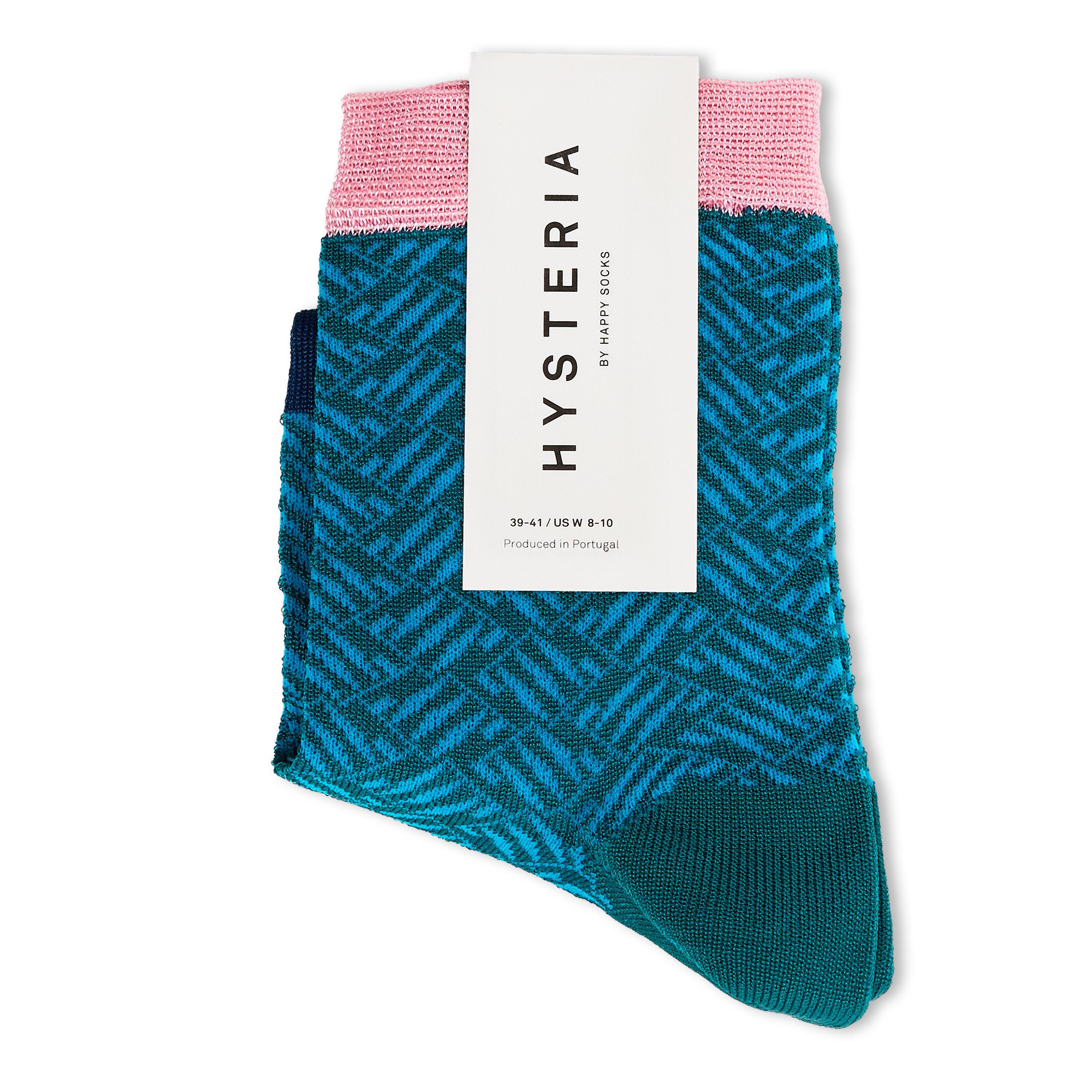 Happy Socks  Jill Ankle Pop - Blue - 6-7(39-41)