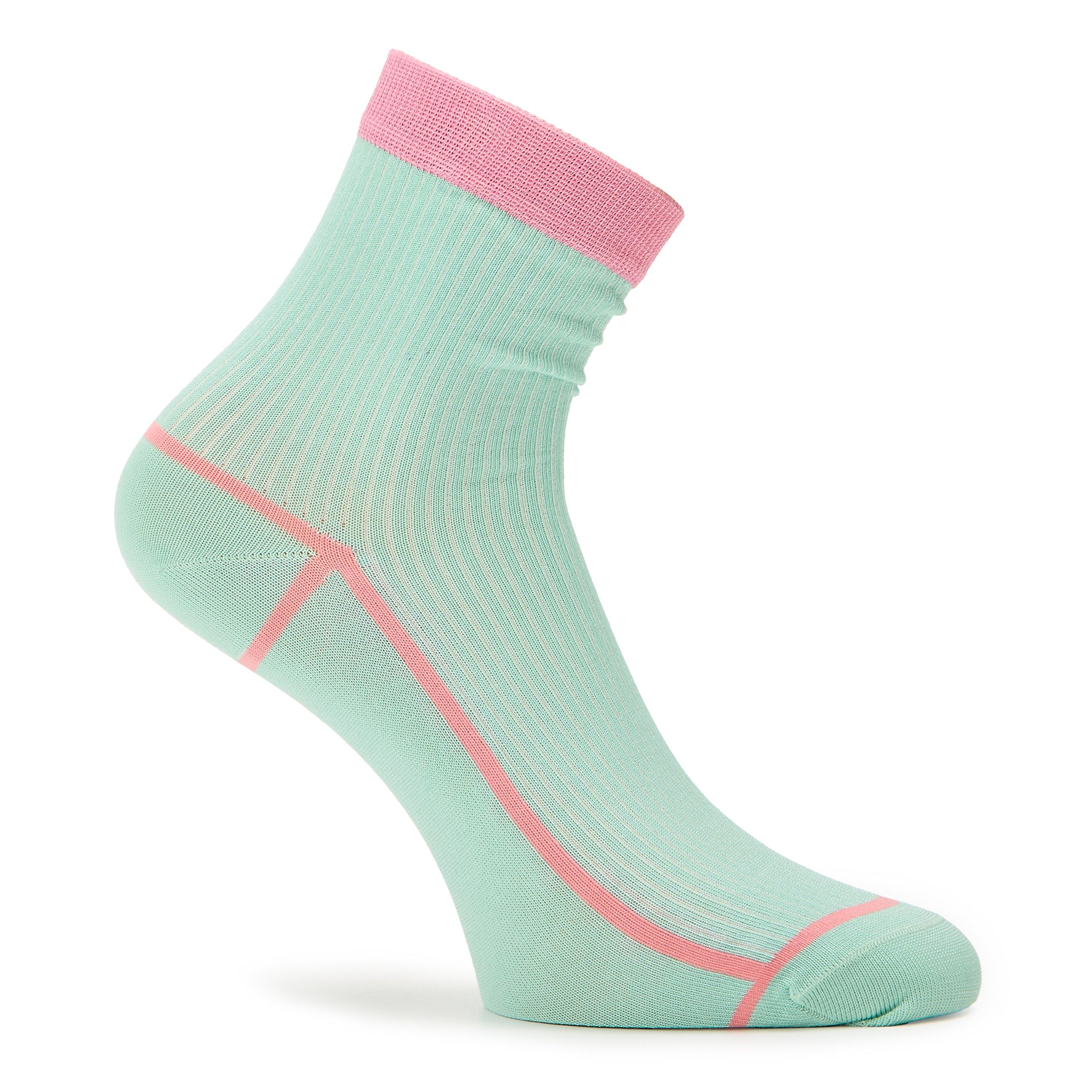 Turquoise - Happy Socks - Lily Ankle Sk 99 - 2