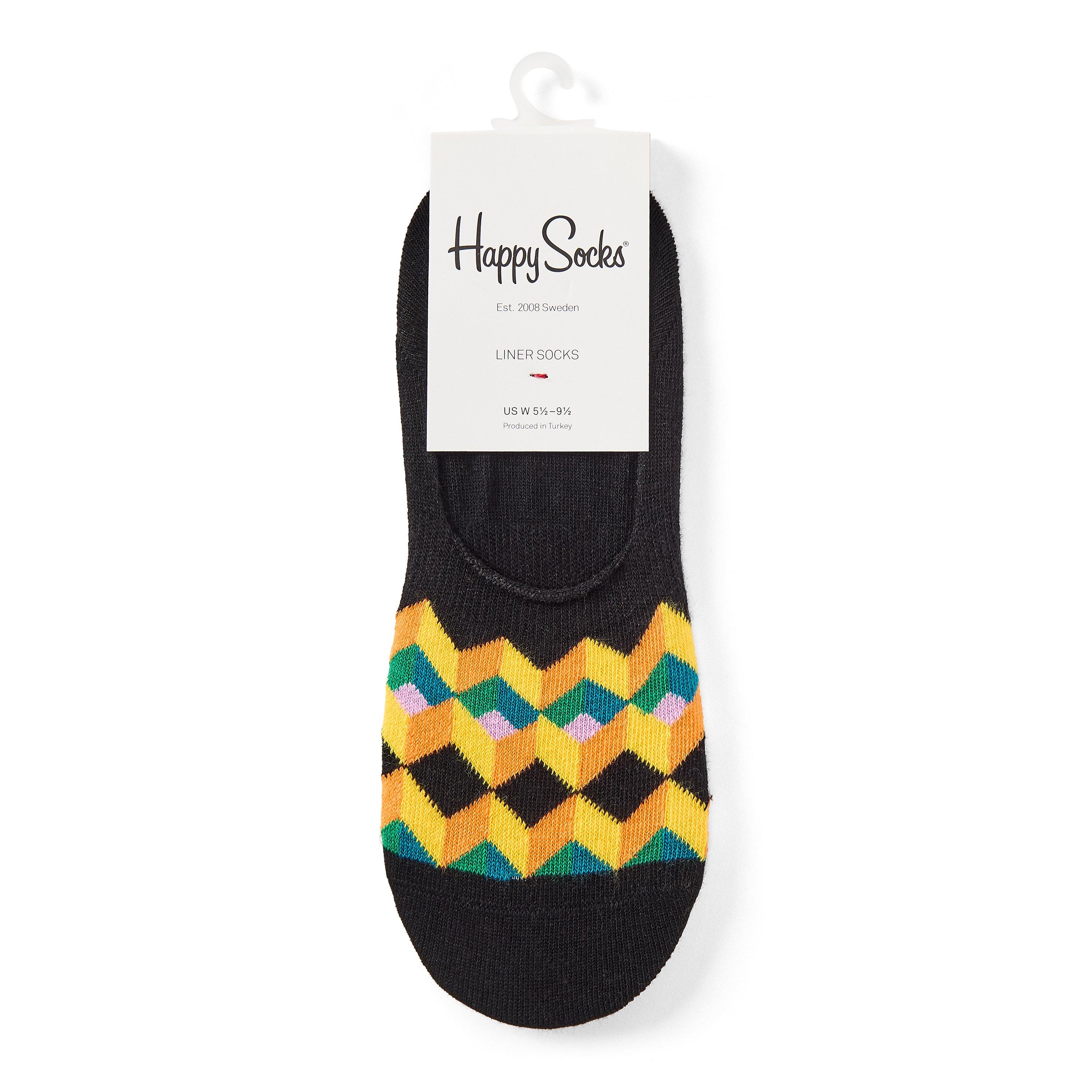 Black - Happy Socks - Optic Square Sk 99 - 2