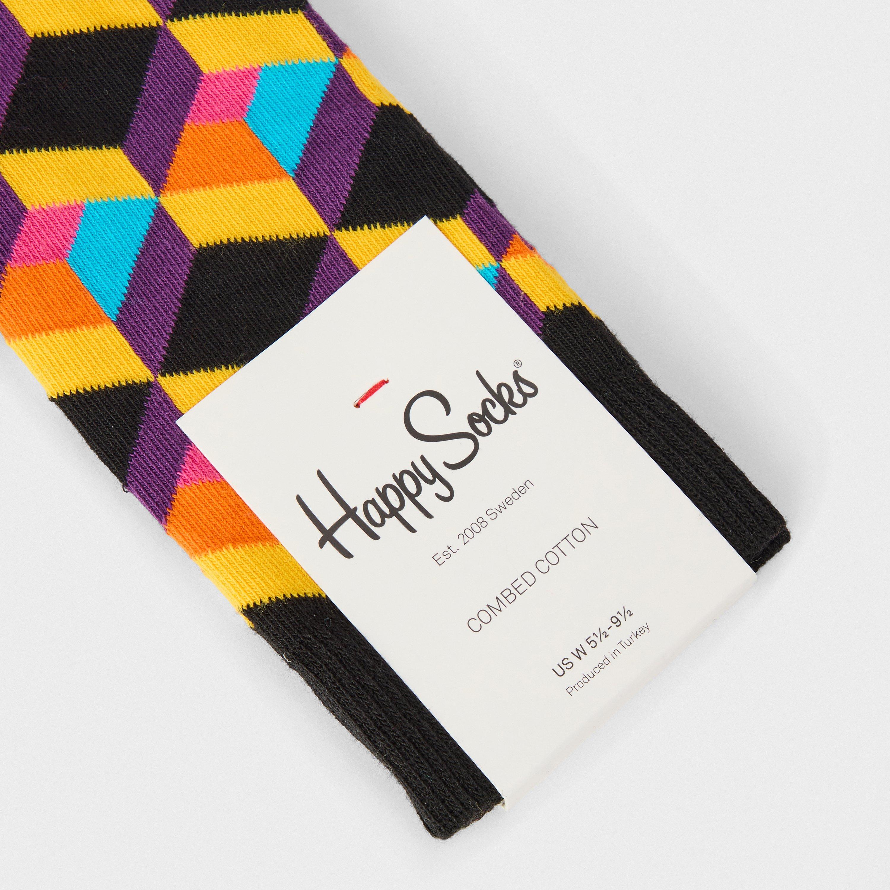 Black - Happy Socks - Optiq Square Sk 99 - 2