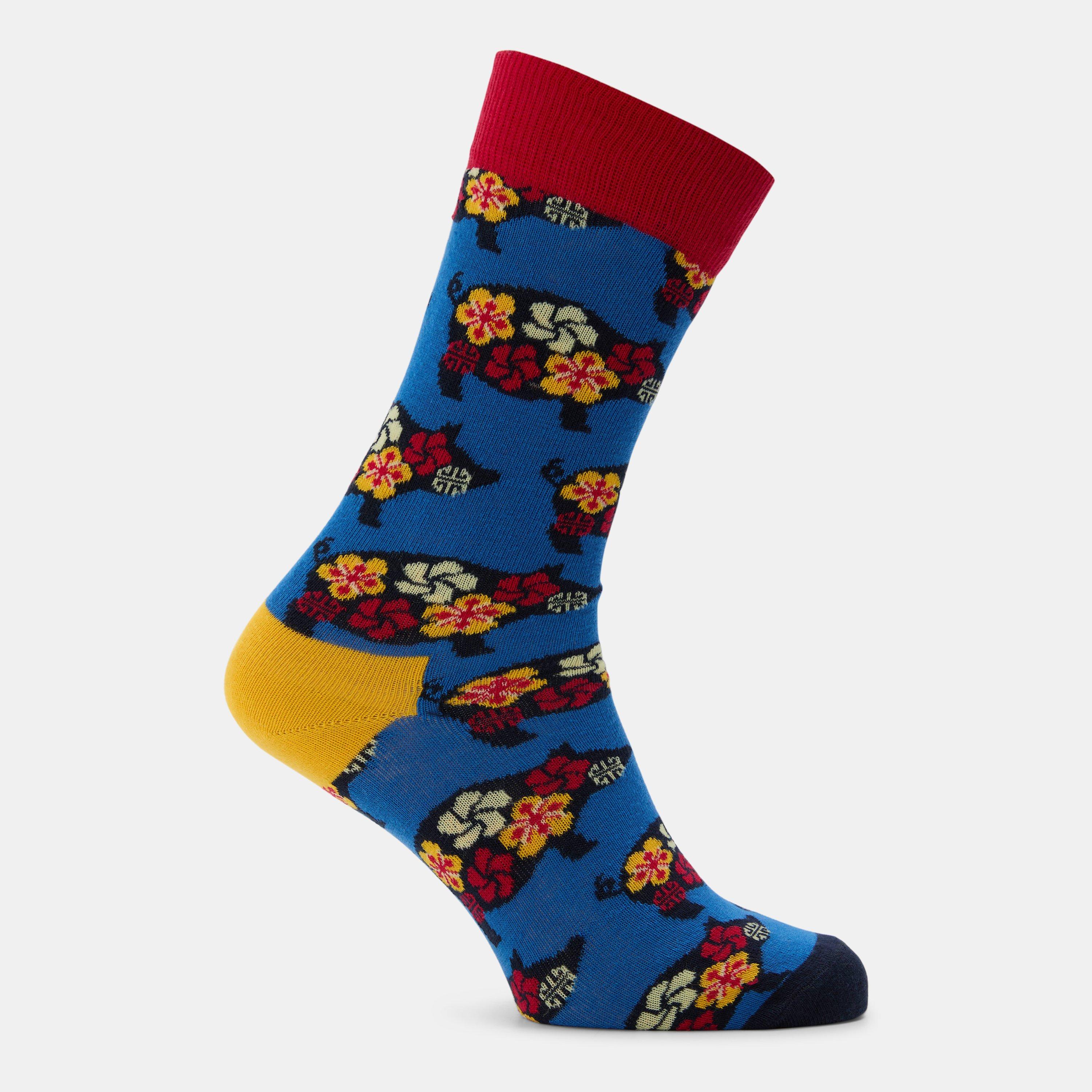 Blue - Happy Socks - Pig Silh Sk 99 - 2