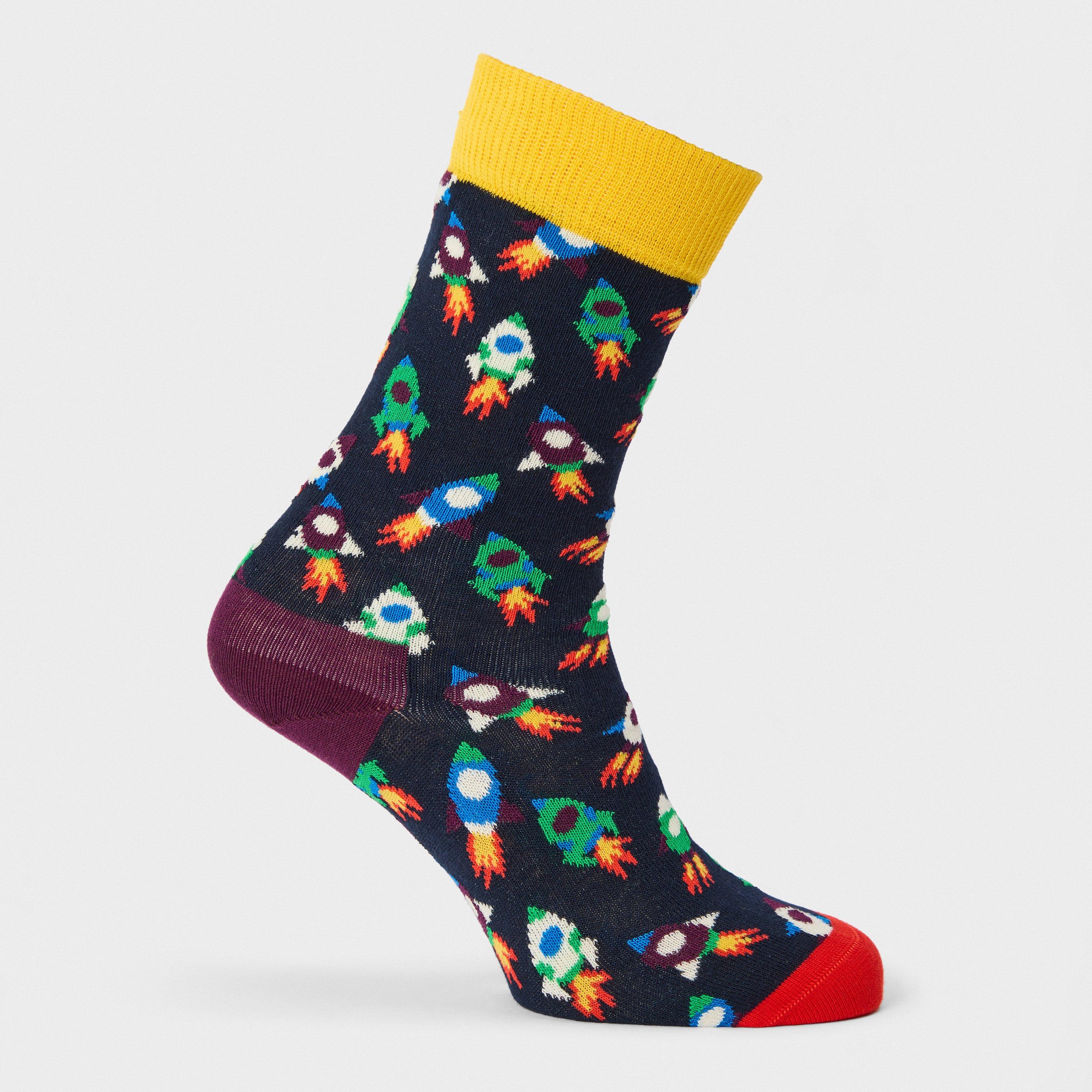 Navy - Happy Socks - Rocket Pop - 1