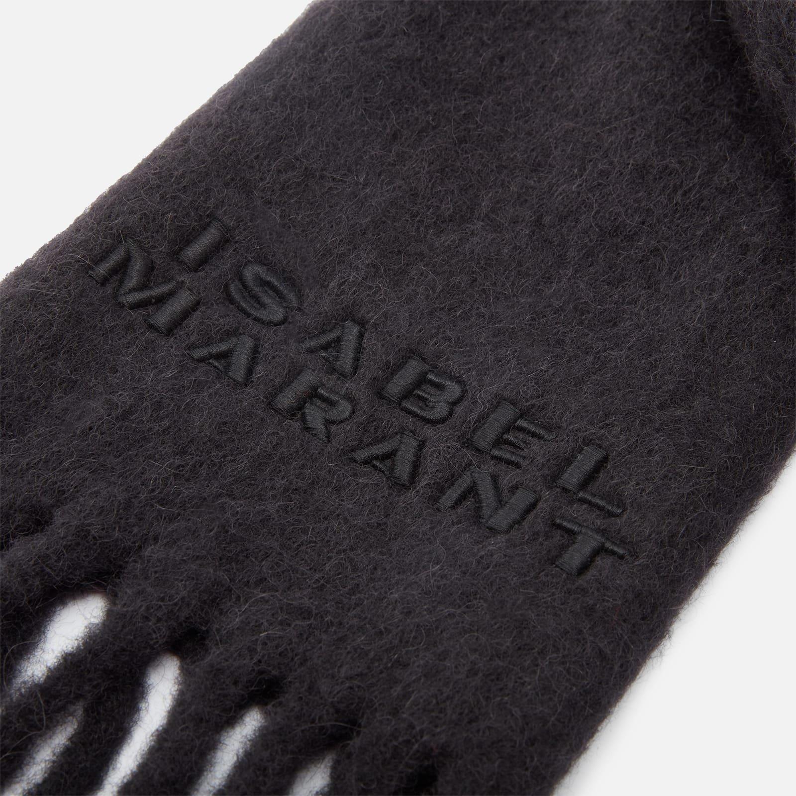 Black - Isabel Marant - Firny Check Scarf - 2