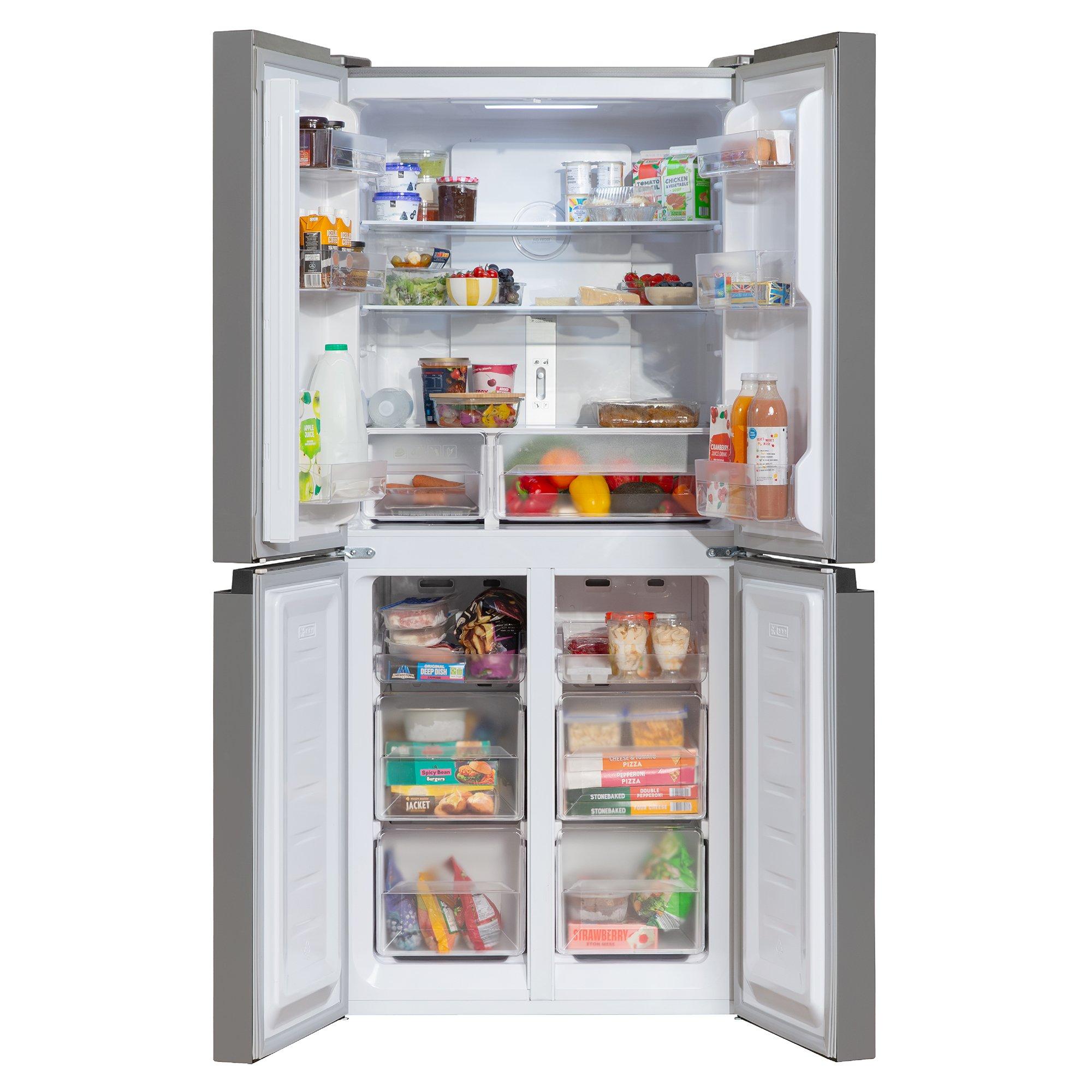 Stainless Steel - Russell Hobbs - RH180A4FF802E1SS 50/50 Split 4 Door Fridge Freezer - 4