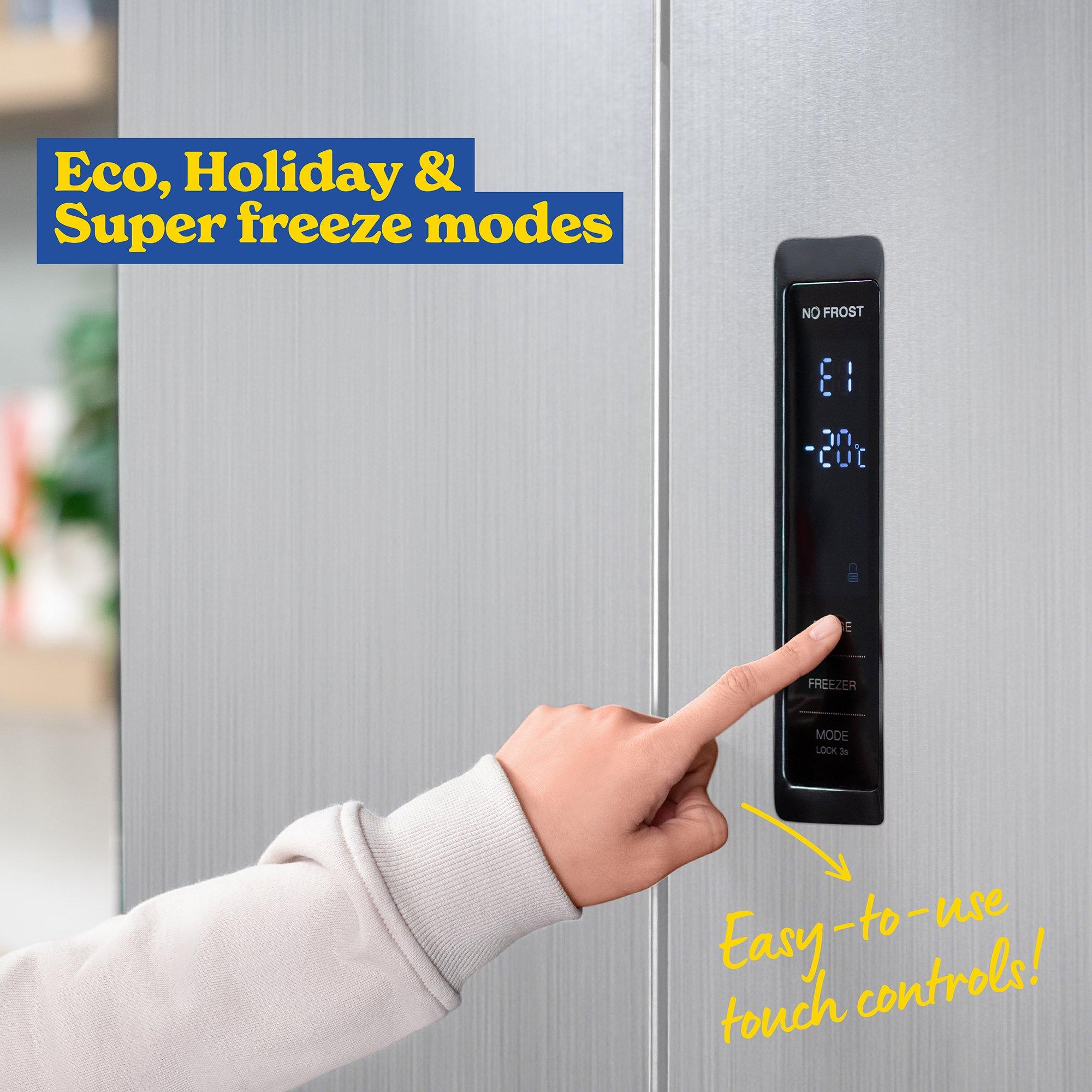 Stainless Steel - Russell Hobbs - RH180A4FF802E1SS 50/50 Split 4 Door Fridge Freezer - 8