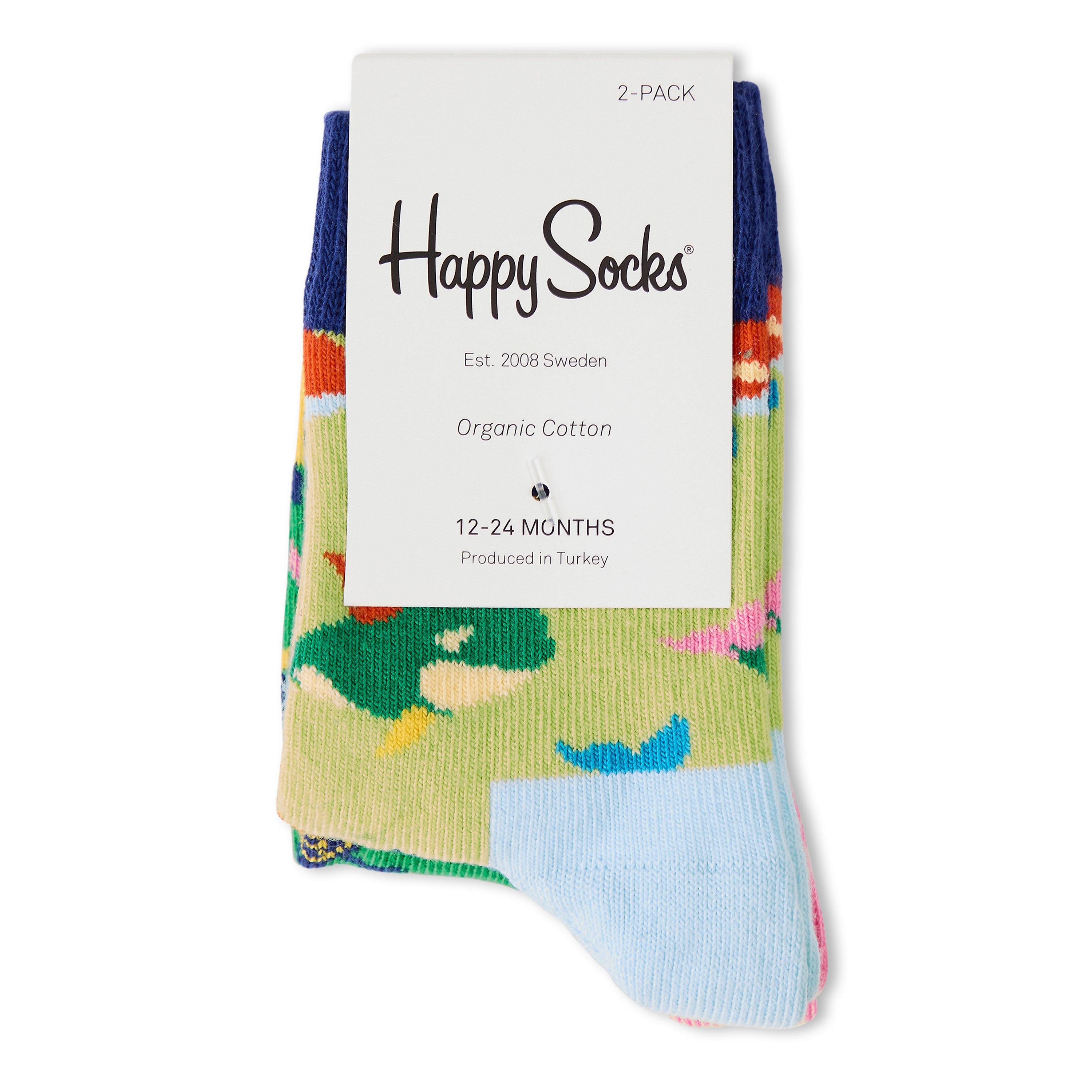 Light Green - Happy Socks - Whale 2Pk Sk In99 - 2