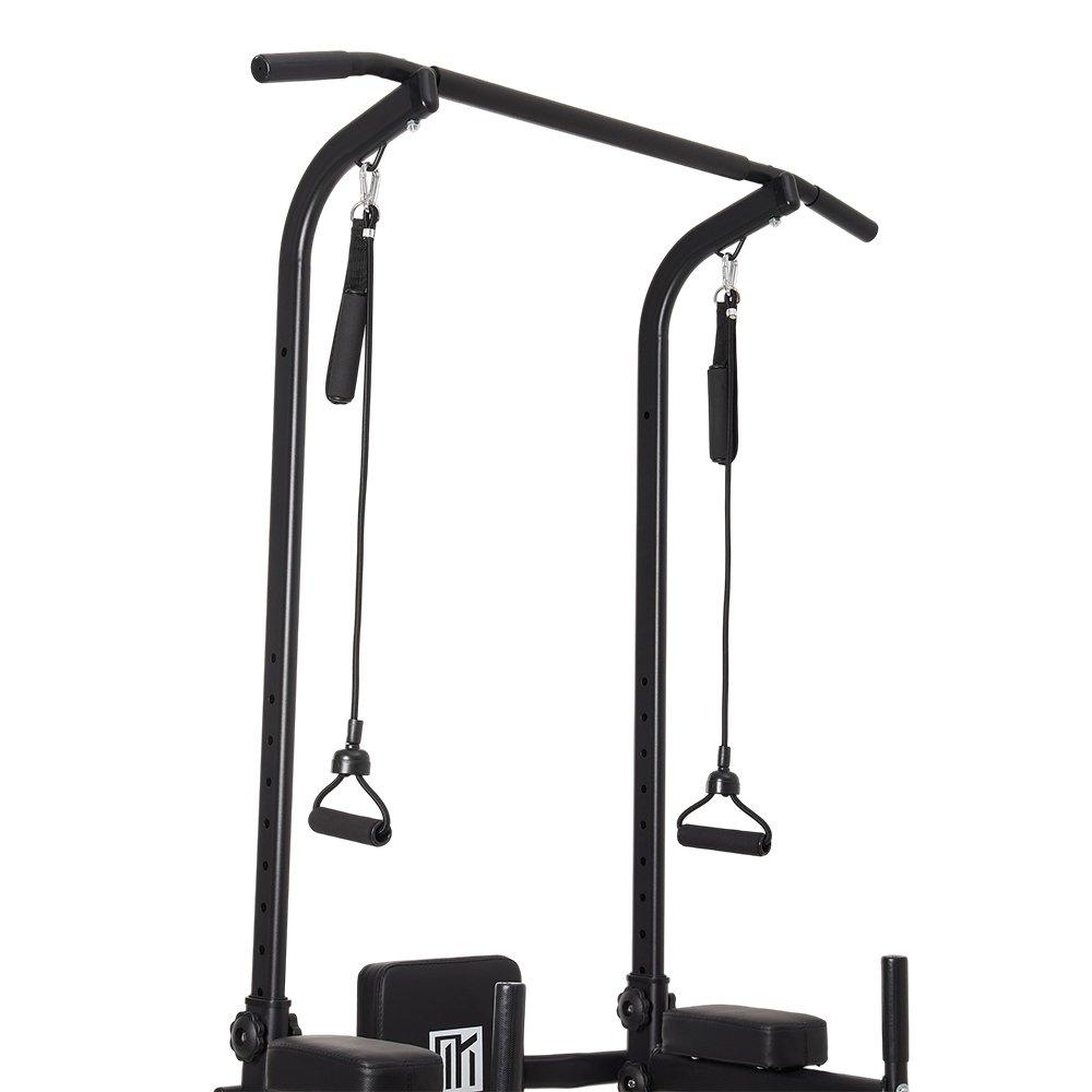 Black - LIFE IDEAS SPORT - Multi-Functional Adjustable Pull-Up Tower - 11
