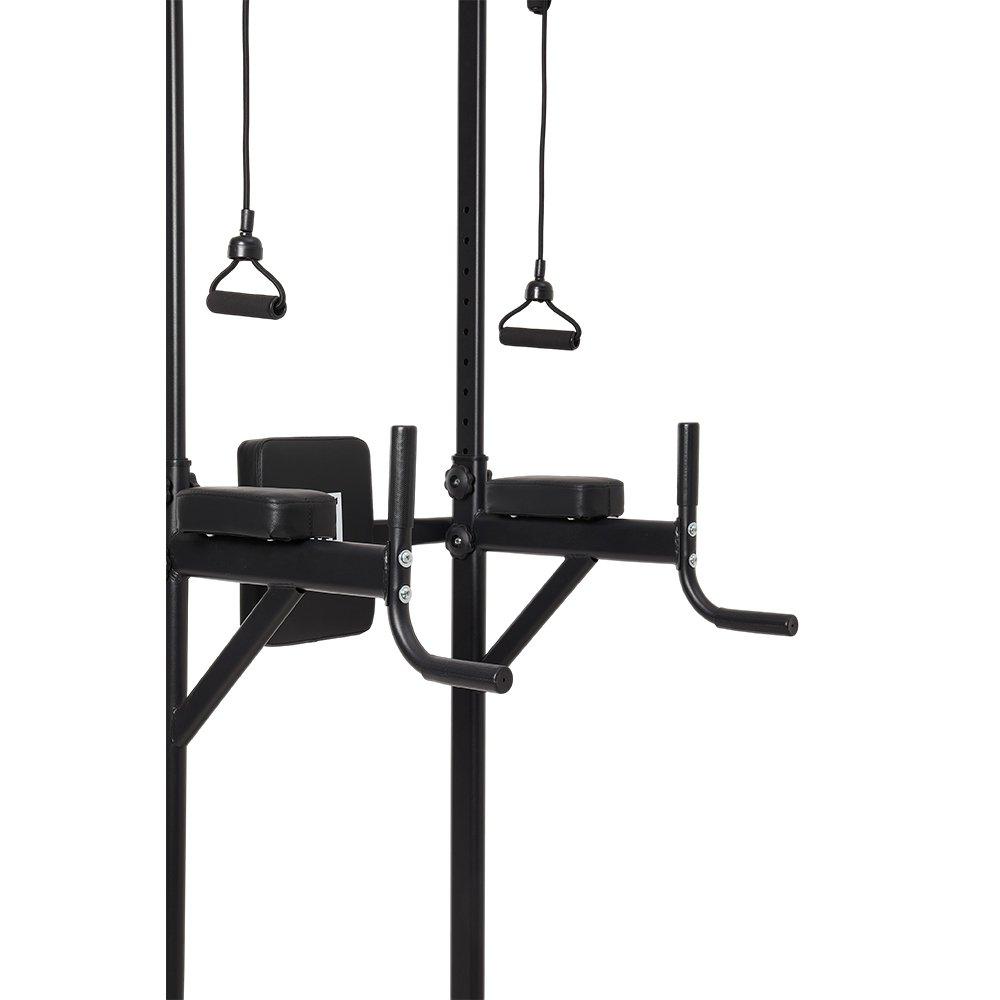 Black - LIFE IDEAS SPORT - Multi-Functional Adjustable Pull-Up Tower - 12