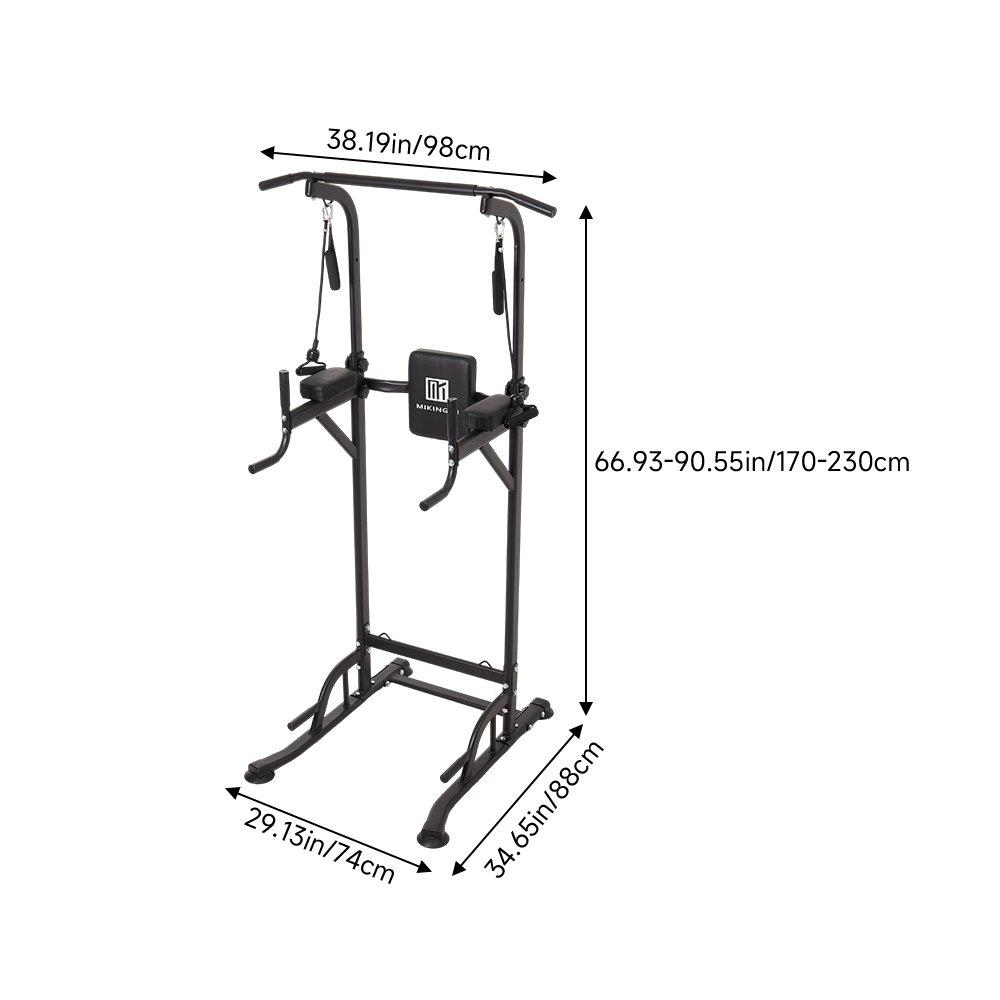 Black - LIFE IDEAS SPORT - Multi-Functional Adjustable Pull-Up Tower - 5