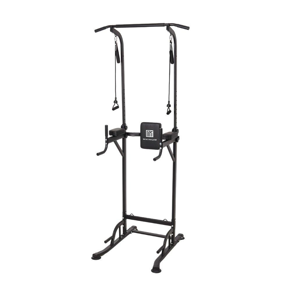 Black - LIFE IDEAS SPORT - Multi-Functional Adjustable Pull-Up Tower - 7