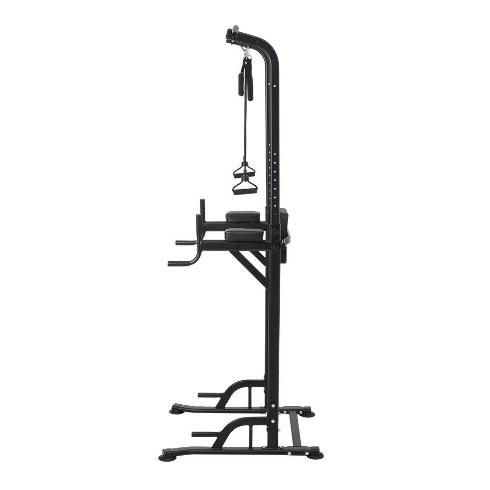 Black - LIFE IDEAS SPORT - Multi-Functional Adjustable Pull-Up Tower - 8