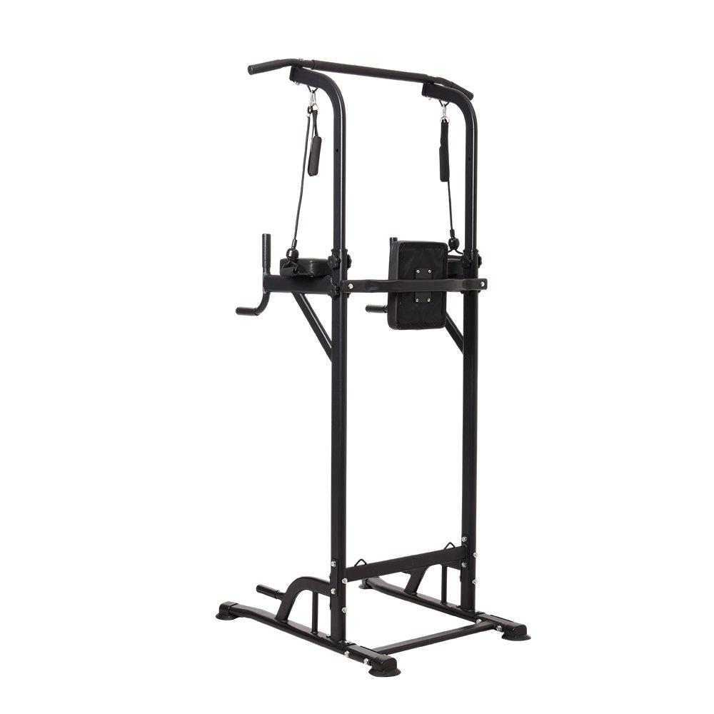 Black - LIFE IDEAS SPORT - Multi-Functional Adjustable Pull-Up Tower - 9