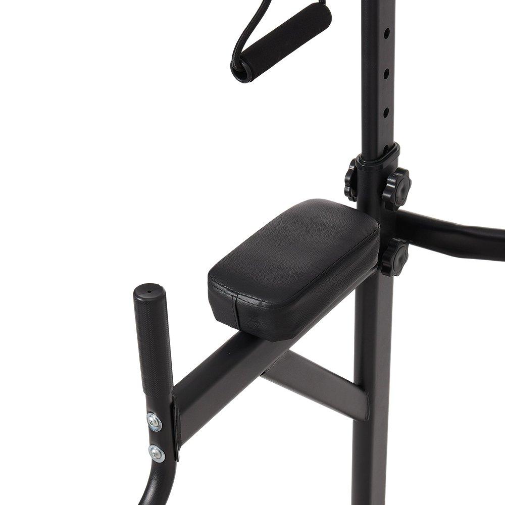 Black - LIFE IDEAS SPORT - Multi-Functional Adjustable Pull-Up Tower - 10