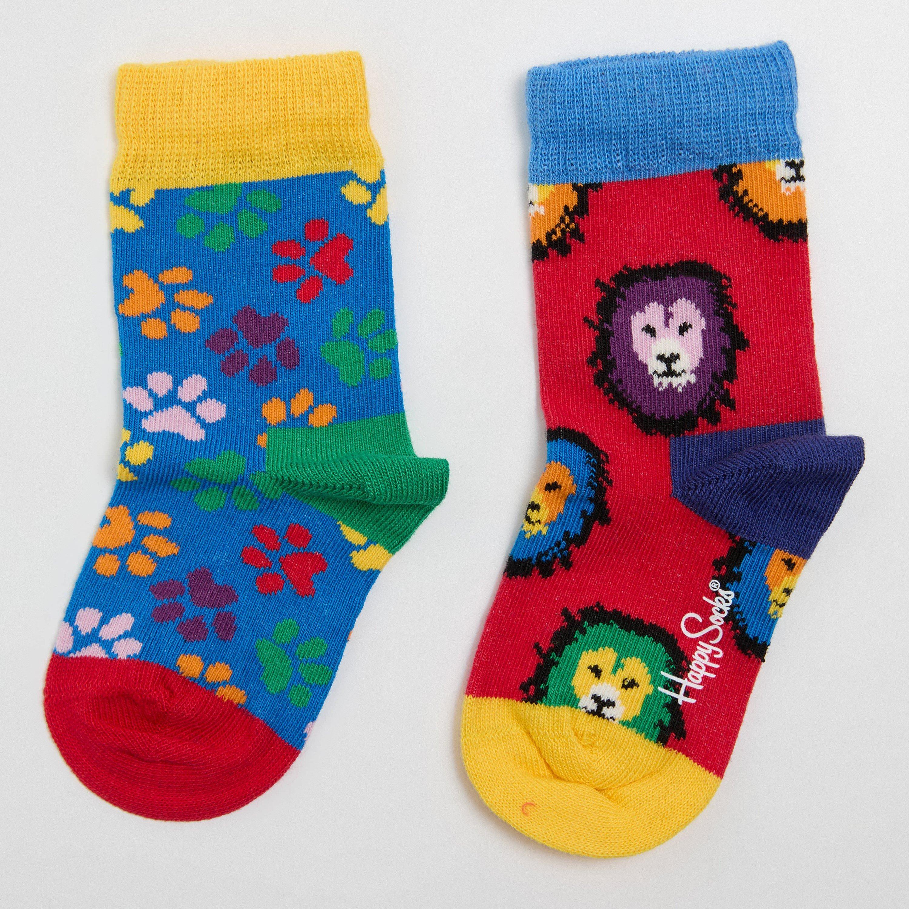 Red - Happy Socks - Lion Paw 2P Sk Jn99 - 2