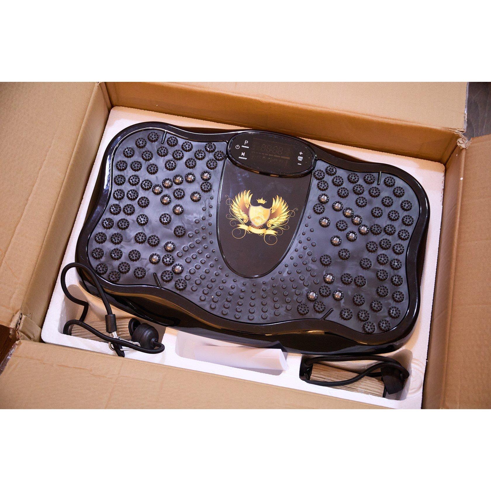 Black - LIFE IDEAS SPORT - Vibration Plate Exercise Machine with Remote - 11