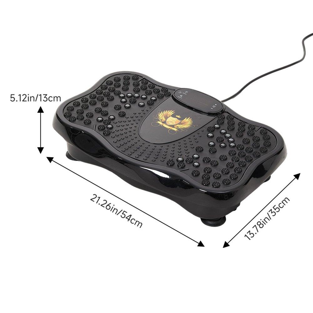 Black - LIFE IDEAS SPORT - Vibration Plate Exercise Machine with Remote - 3