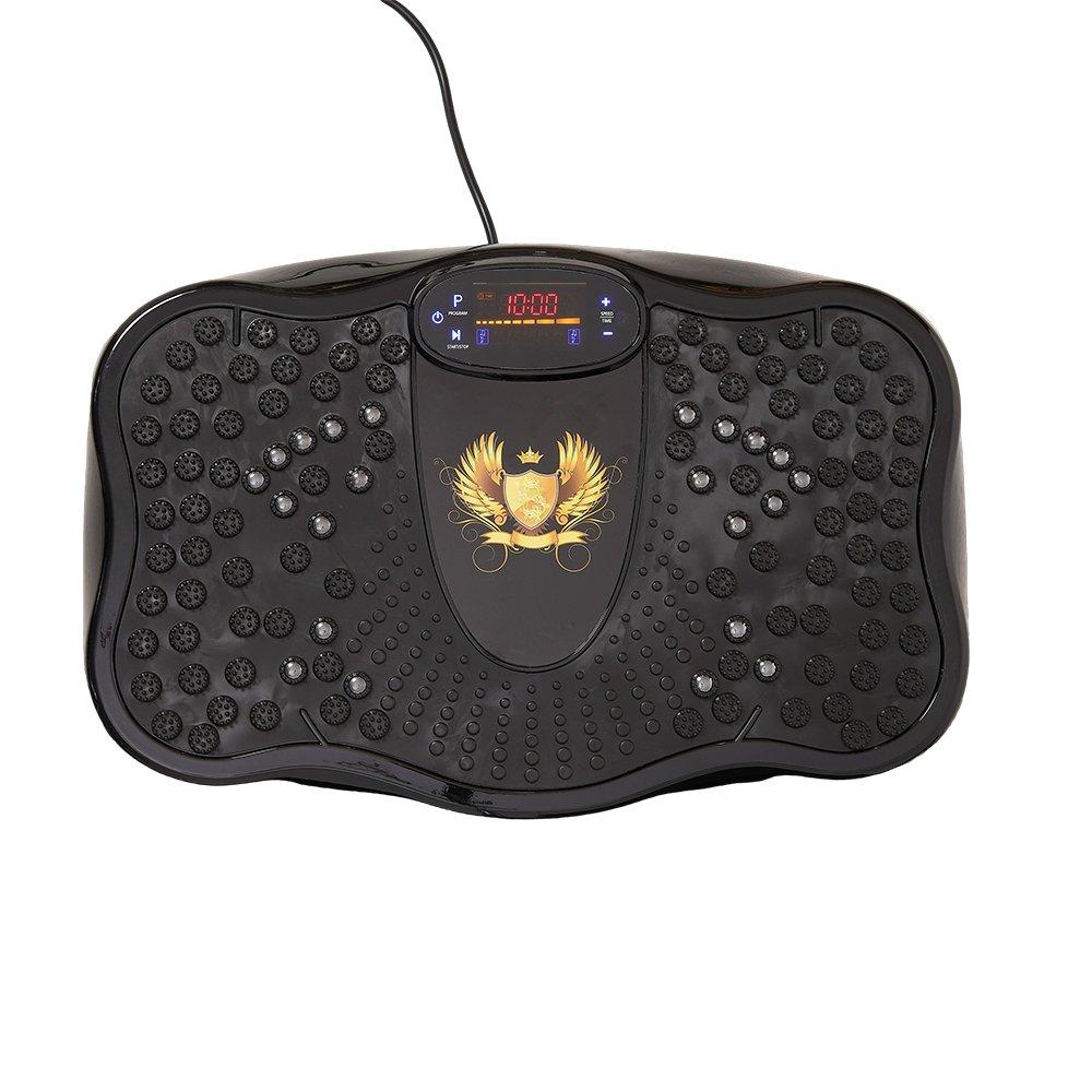 Black - LIFE IDEAS SPORT - Vibration Plate Exercise Machine with Remote - 4