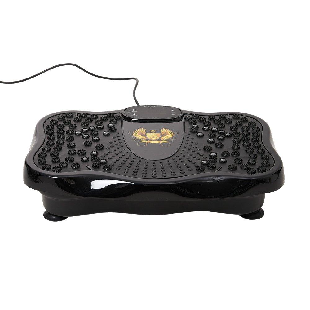 Black - LIFE IDEAS SPORT - Vibration Plate Exercise Machine with Remote - 5