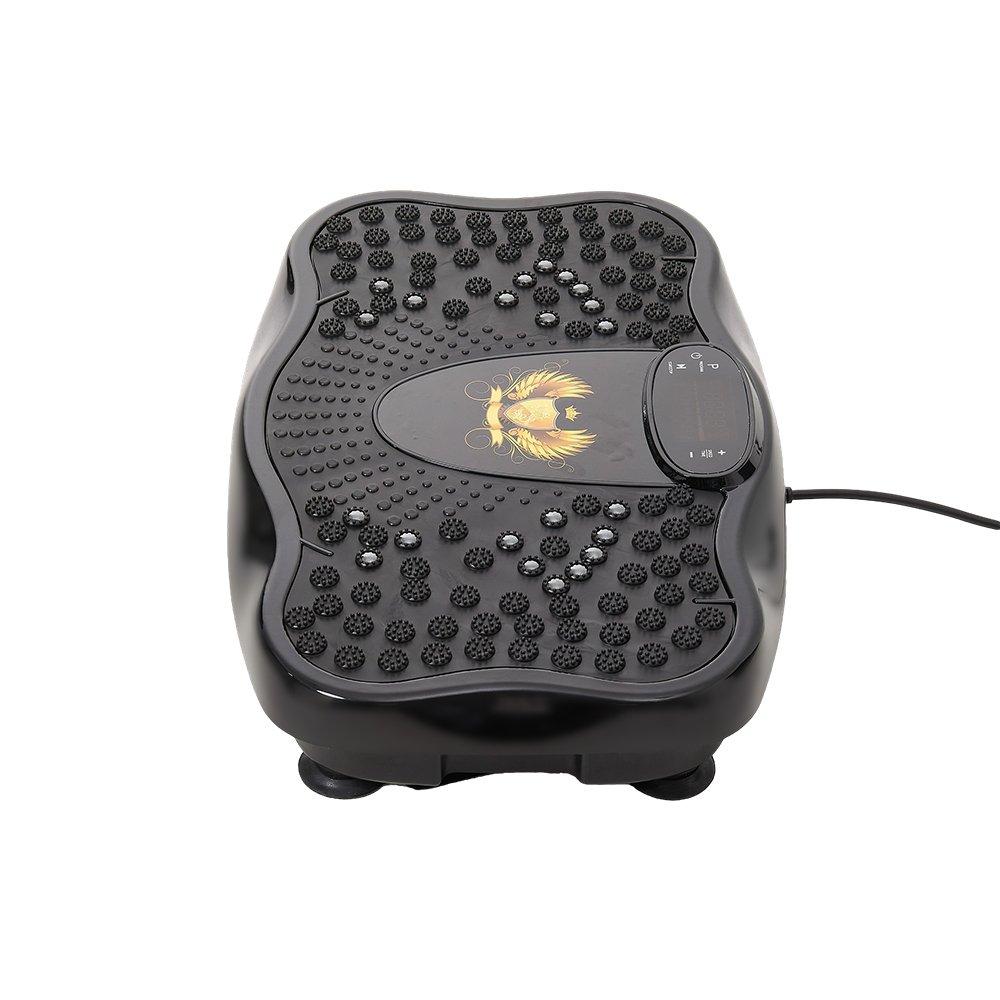 Black - LIFE IDEAS SPORT - Vibration Plate Exercise Machine with Remote - 6